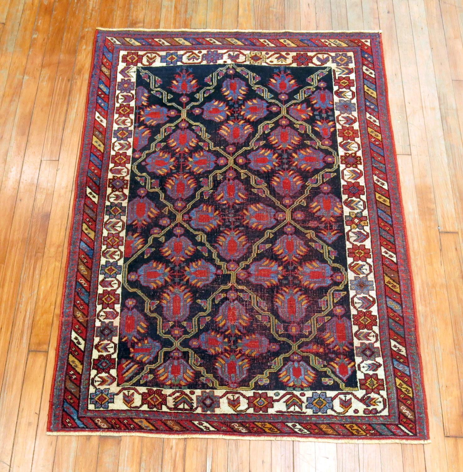 Zabihi Collection Persischer Afshar-Teppich (Wolle) im Angebot