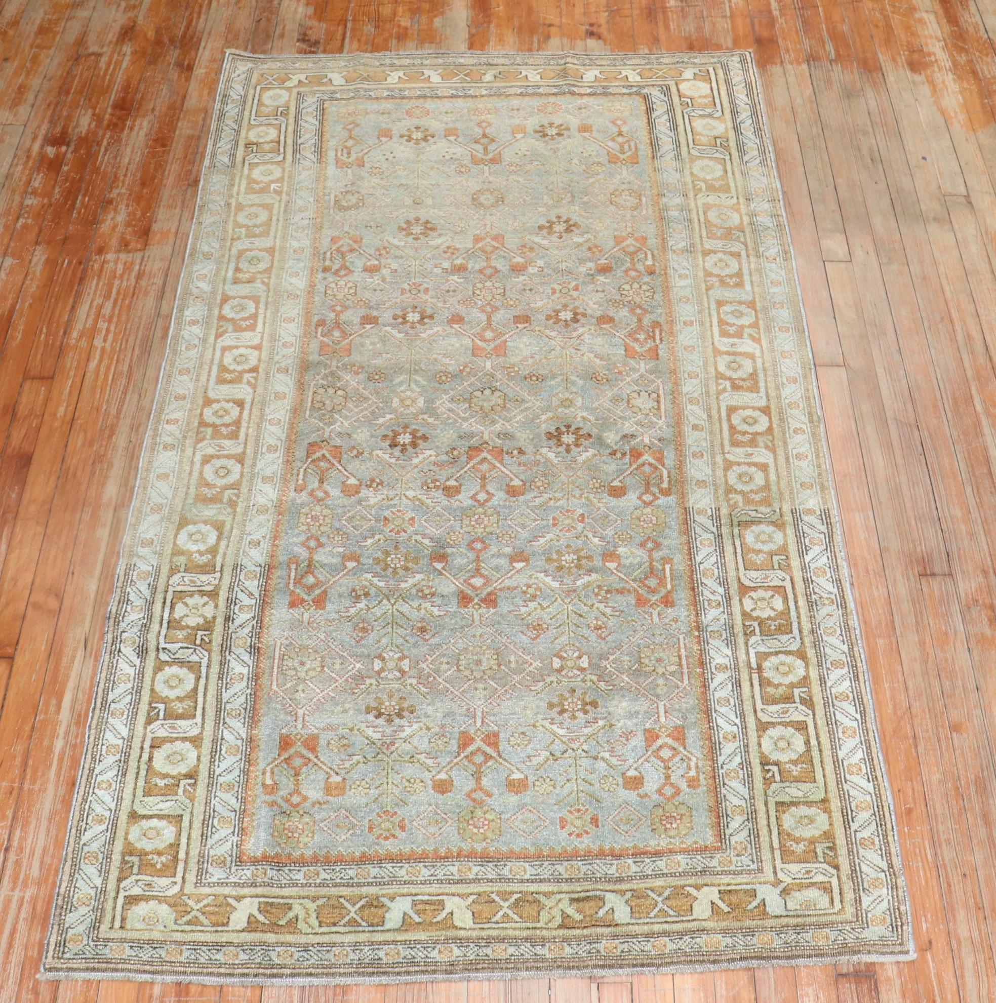 20ième siècle Petit tapis persan ancien Bidjar Accent Collection Zabihi en vente