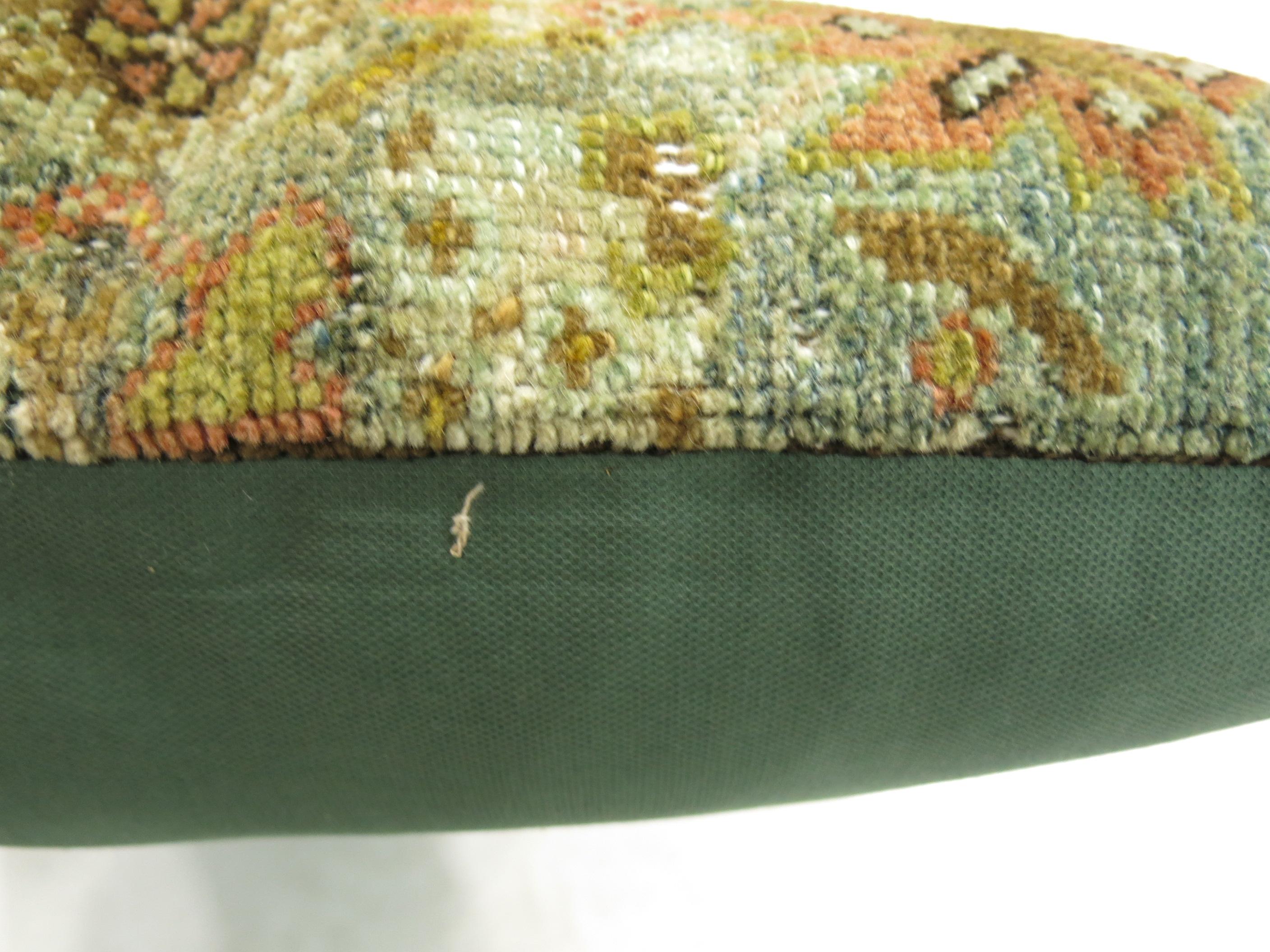 Tabriz Zabihi Collection Persian Antique Rug Pillow For Sale
