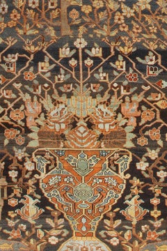 Zabihi Collection Persian Bakhtiari Oversize Snake Rug, 13'7'' x 22'