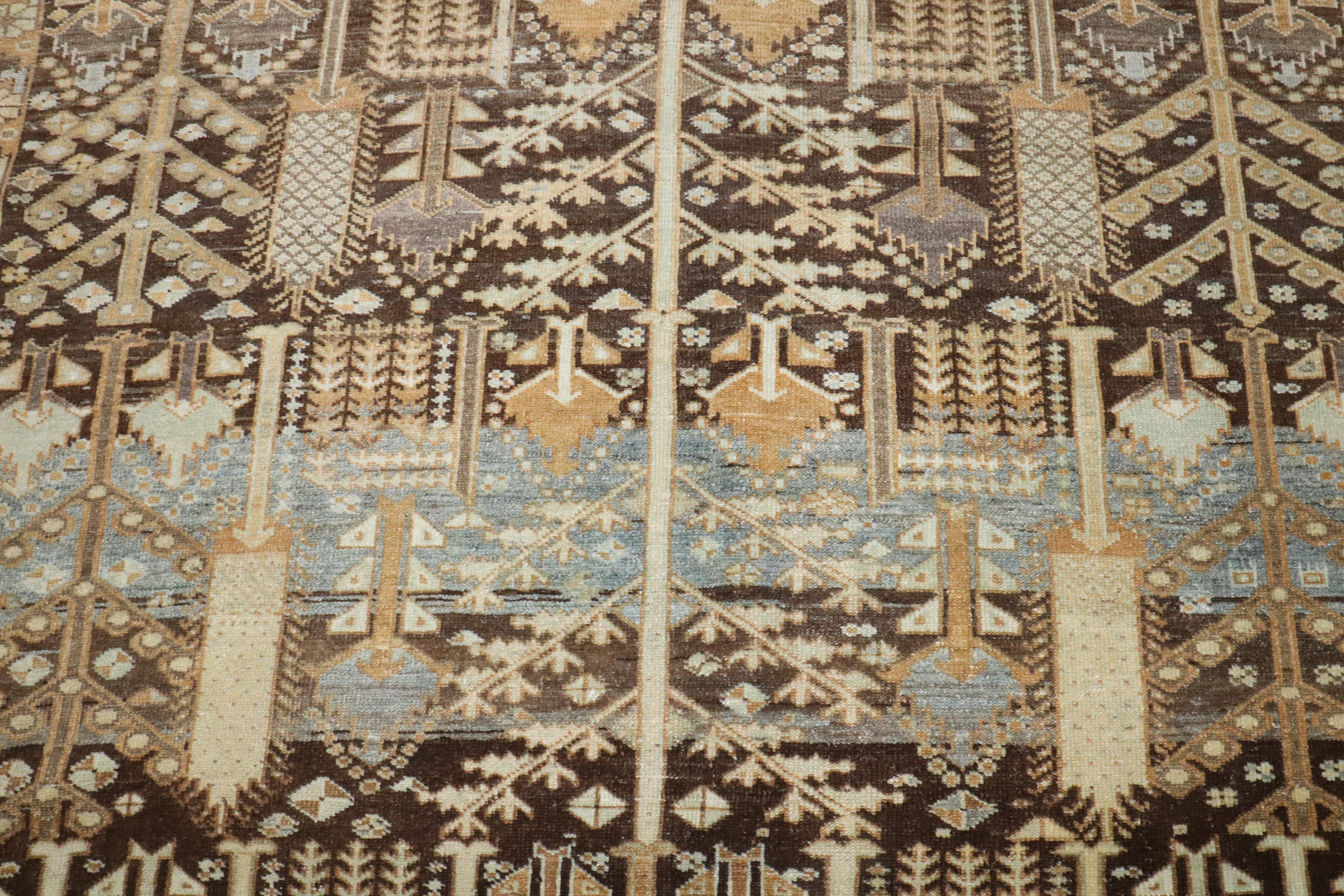 Tribal Zabihi Collection S Persian Bakhtiari Willow Tree Rug (tapis de saule) en vente