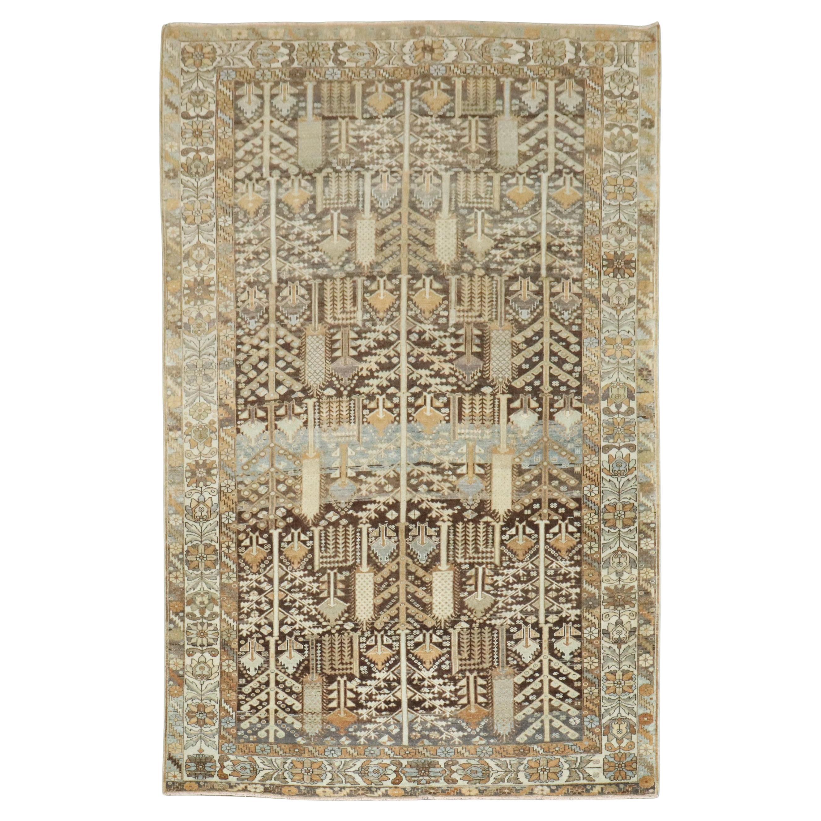 Zabihi Collection S Persian Bakhtiari Willow Tree Rug (tapis de saule) en vente
