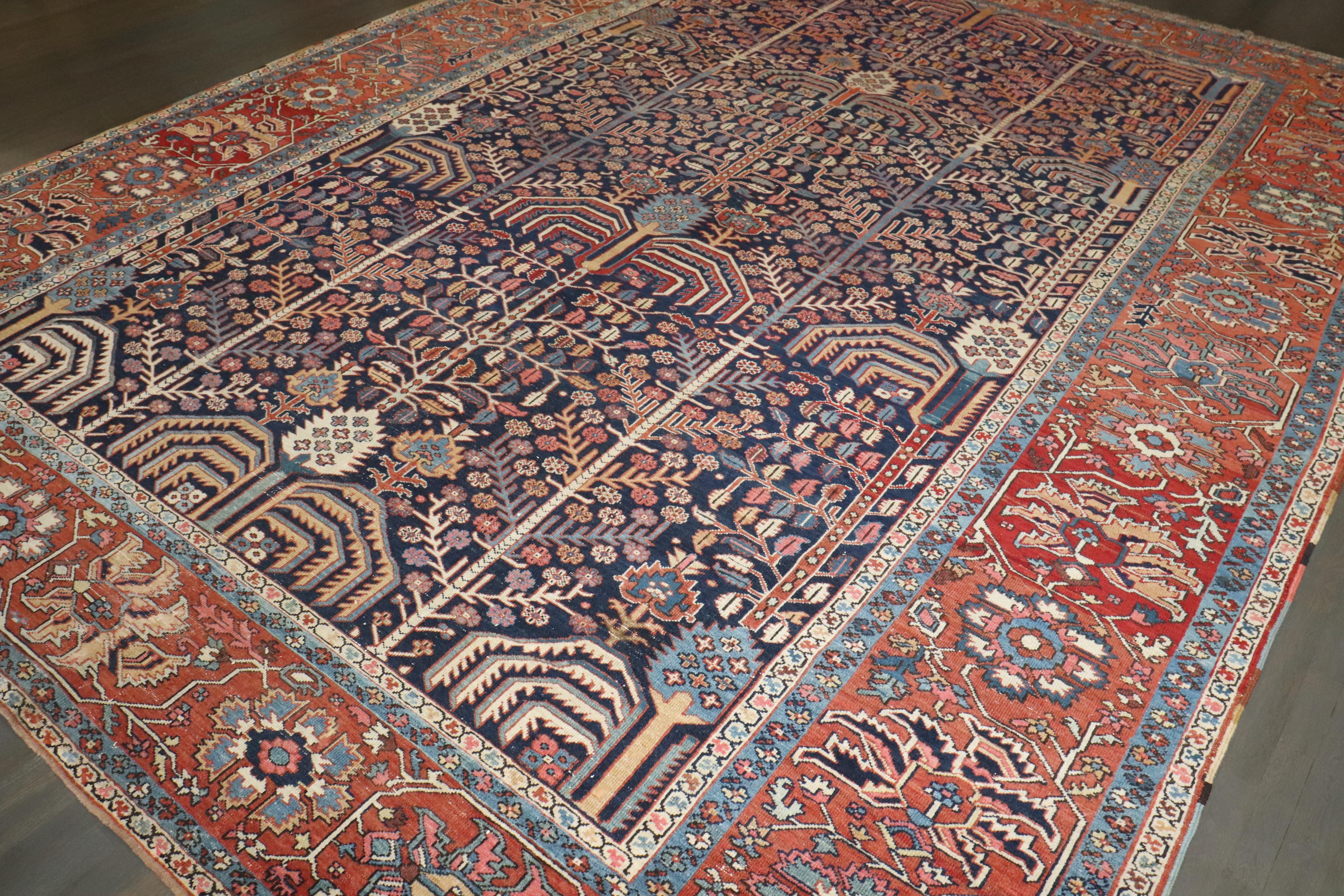 Tappeto Zabihi Collection Persian Bakshaish Tree of Life Dimensione Camera in vendita 3