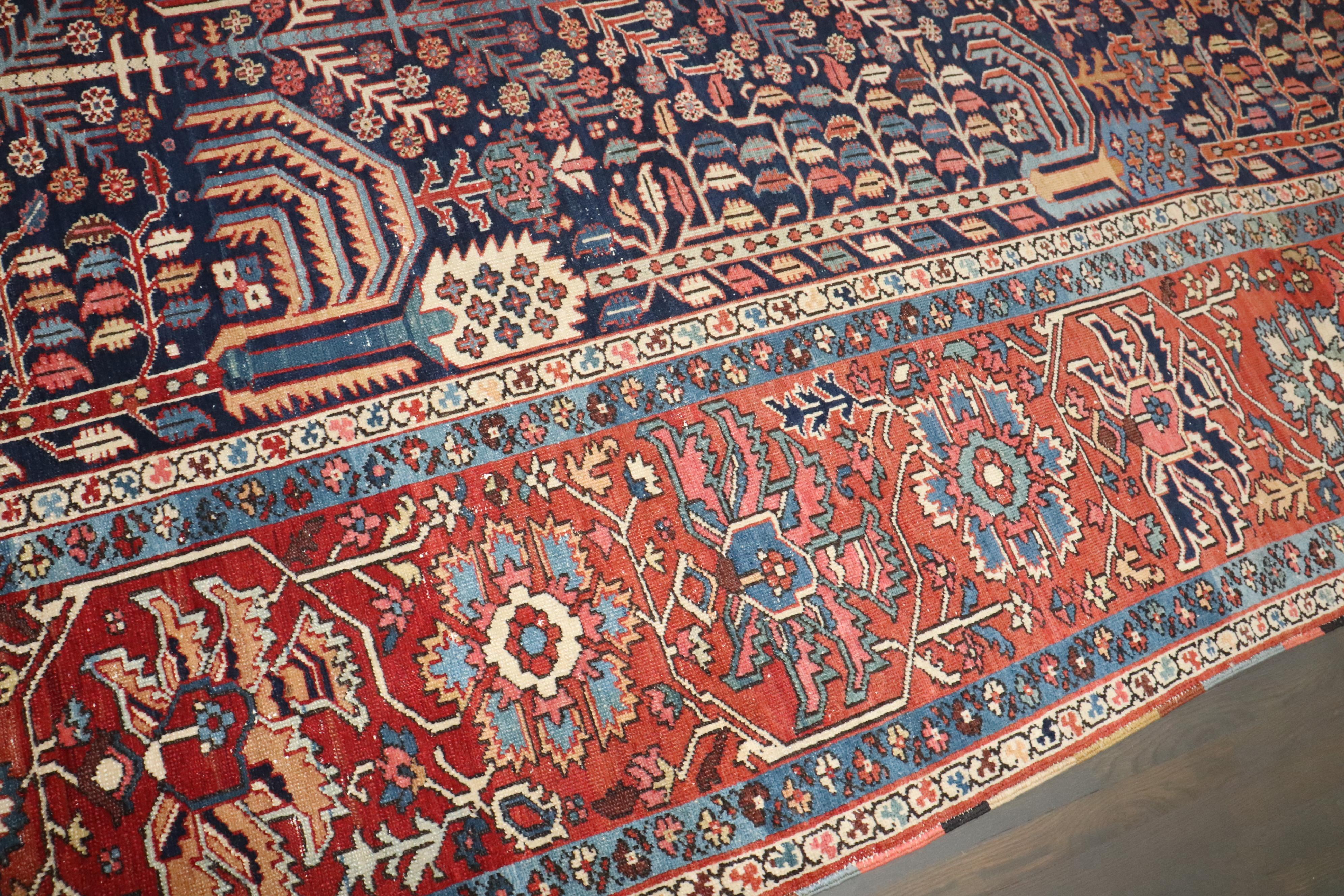 Tappeto Zabihi Collection Persian Bakshaish Tree of Life Dimensione Camera in vendita 7