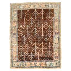 Zabihi Collection Persisch Bakshaish Tree Quadratisch AM Contemporary Teppich