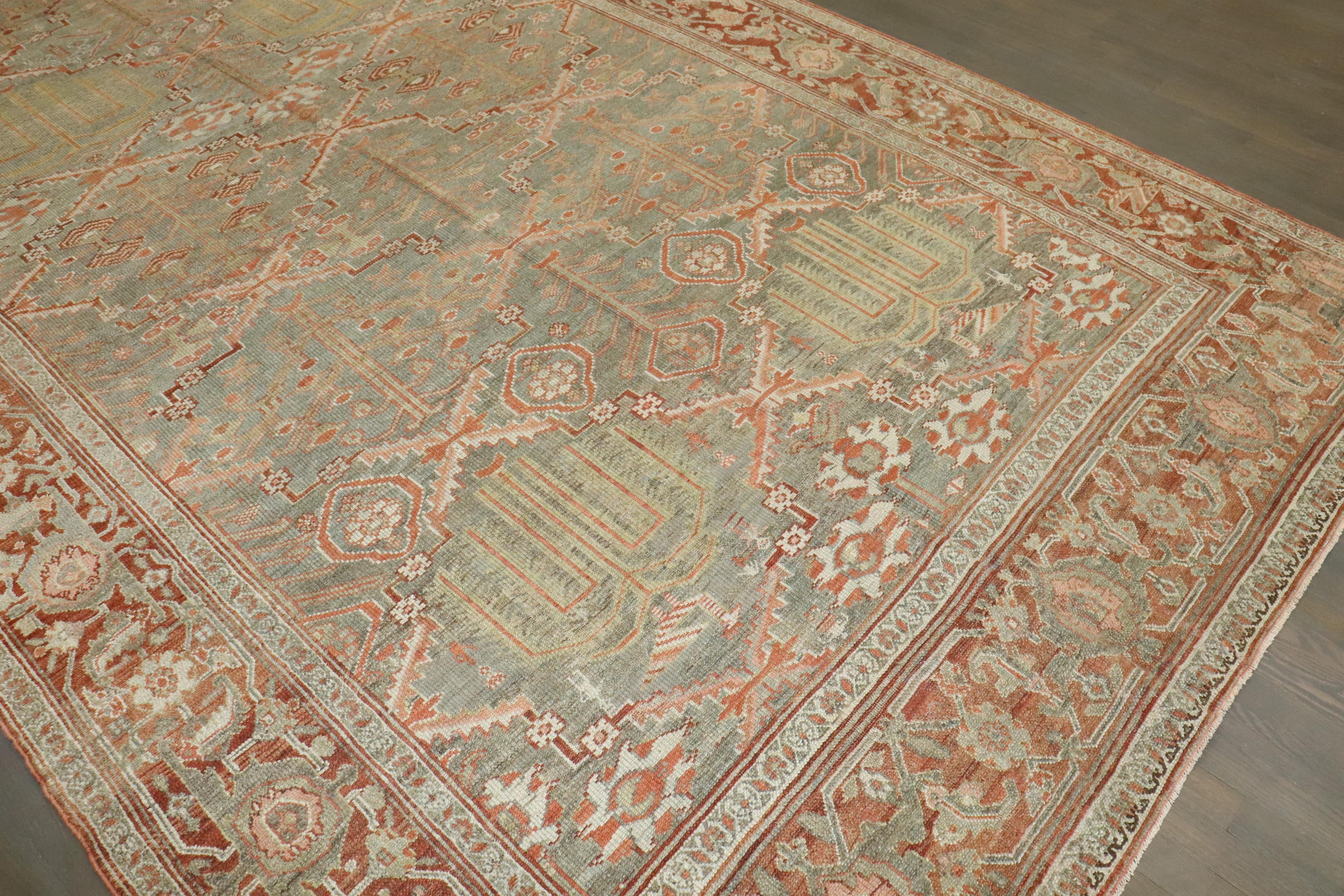 Zabihi Kollektion Persischer Bibikabad Corridor Weidenbaum Corridor Größe Teppich im Angebot 3