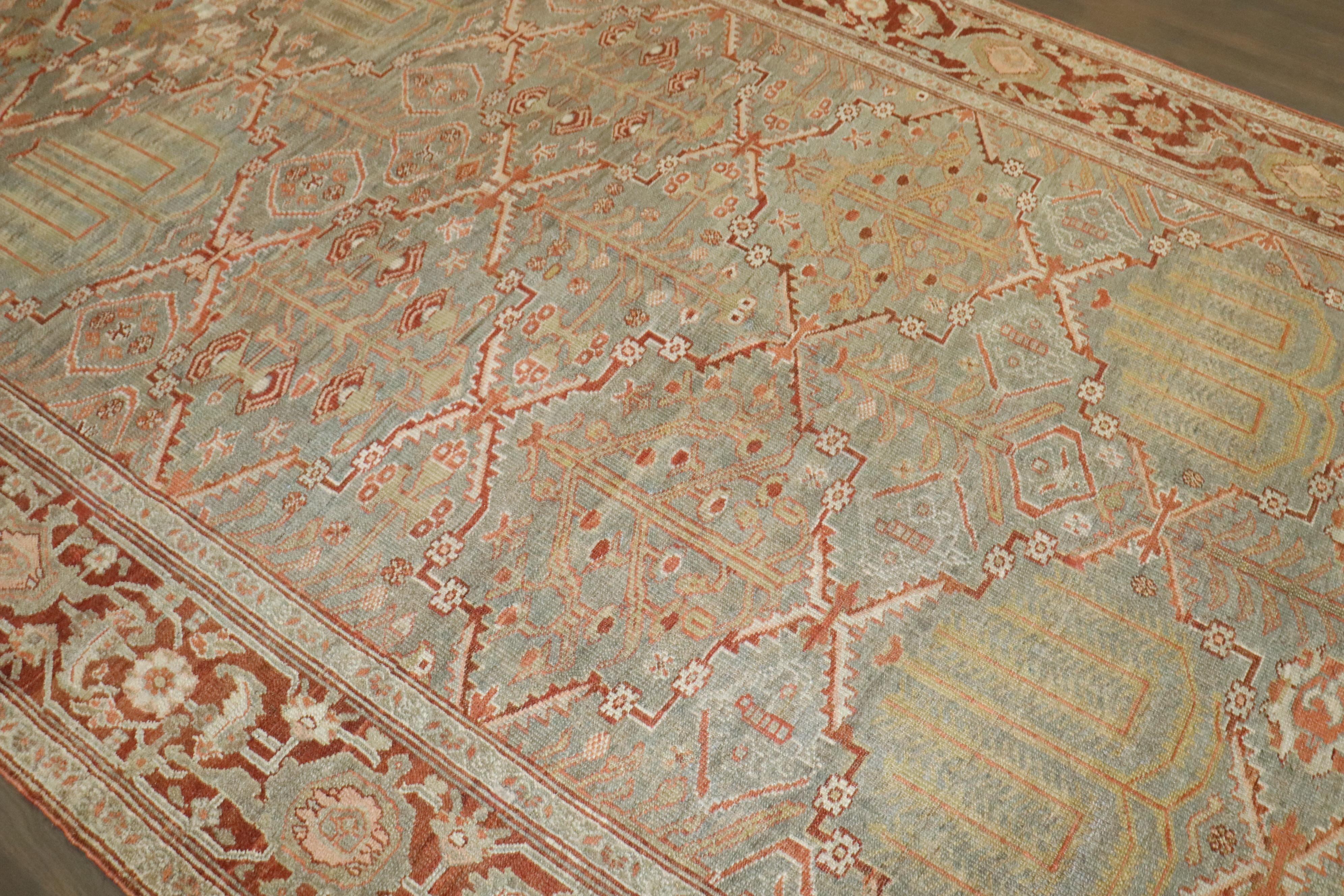 Zabihi Kollektion Persischer Bibikabad Corridor Weidenbaum Corridor Größe Teppich (Agra) im Angebot