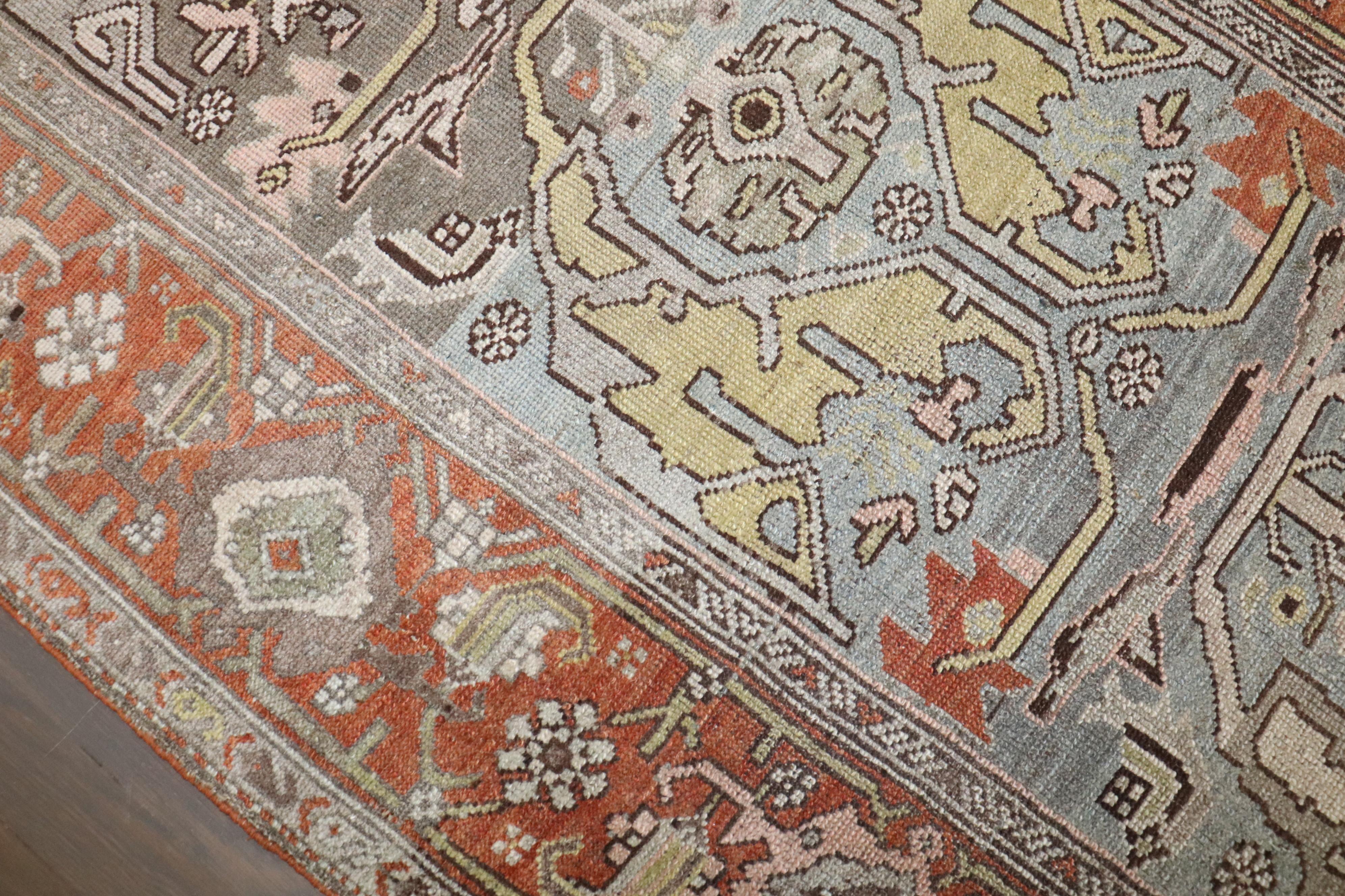 Zabihi Collection Persian Bidjar Antique Runner (Persisch) im Angebot