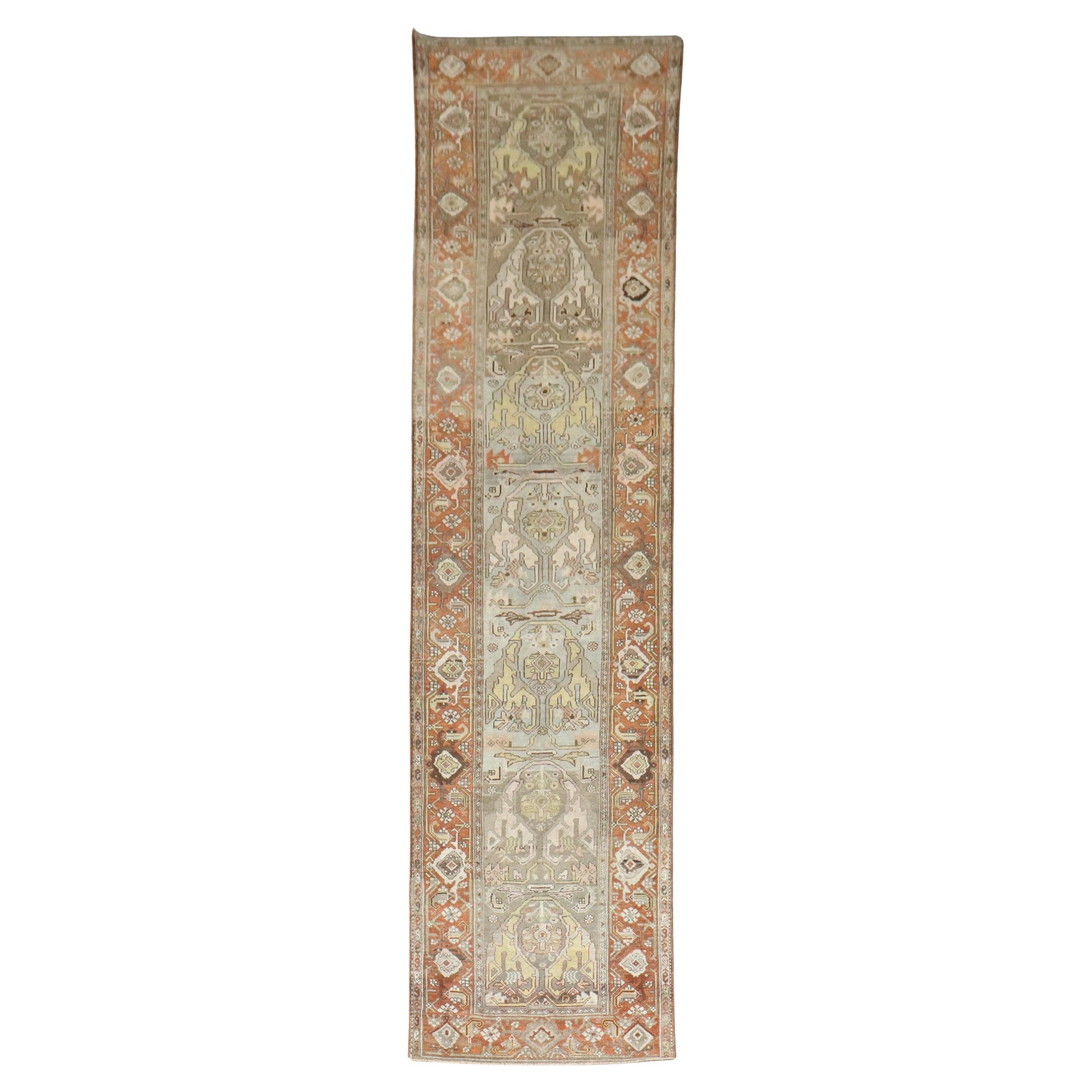 Zabihi Collection Persian Bidjar Antique Runner