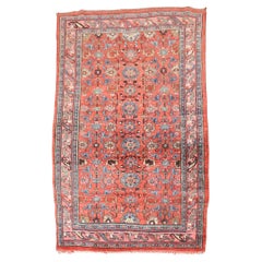 Zabihi Collection Persian Bidjar Red Accent Size Rug (tapis d'accent)