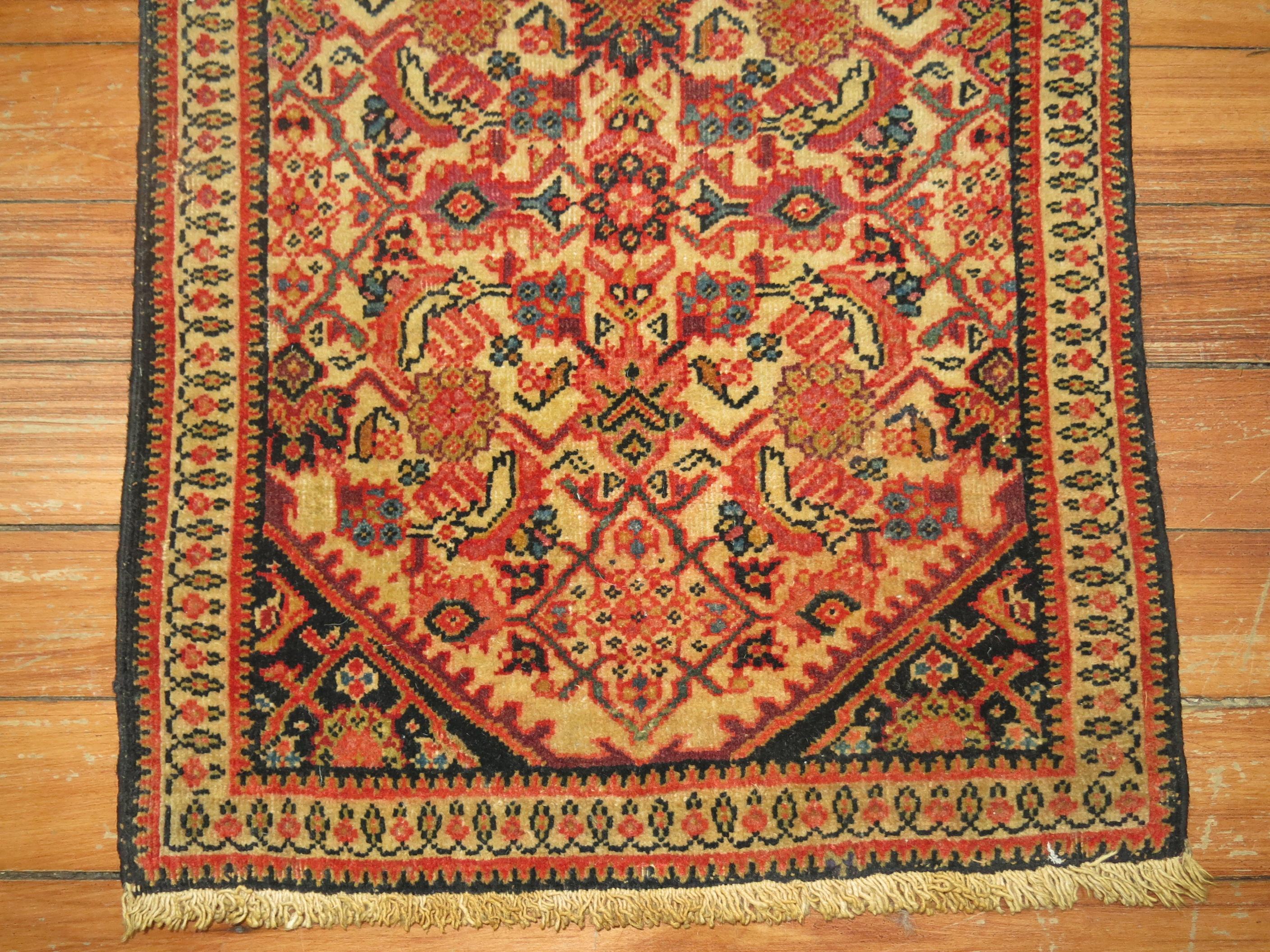 an early 20th Century Persian Fereghan mini square size rug

1'2'' x 1'8''