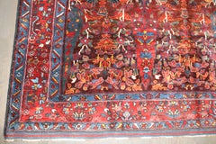 Zabihi Collection Persian Ghasghai Brown Red Rug