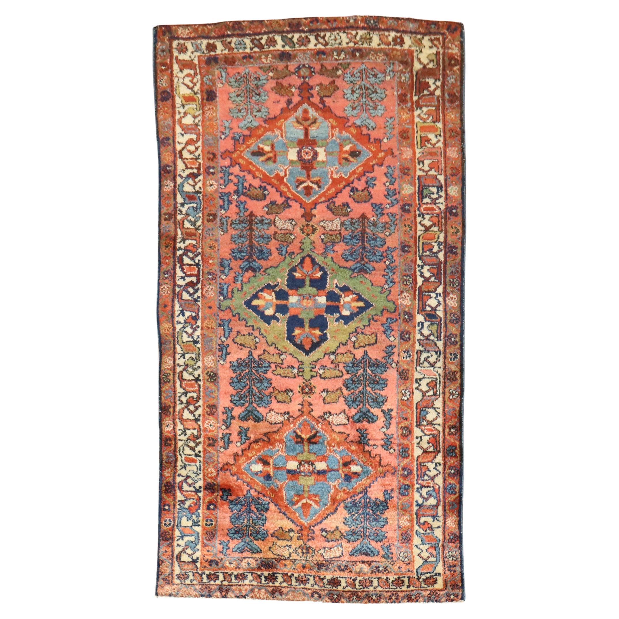 Zabihi Collection Persian Hamedan 20th Century Antique Oriental Rug For Sale