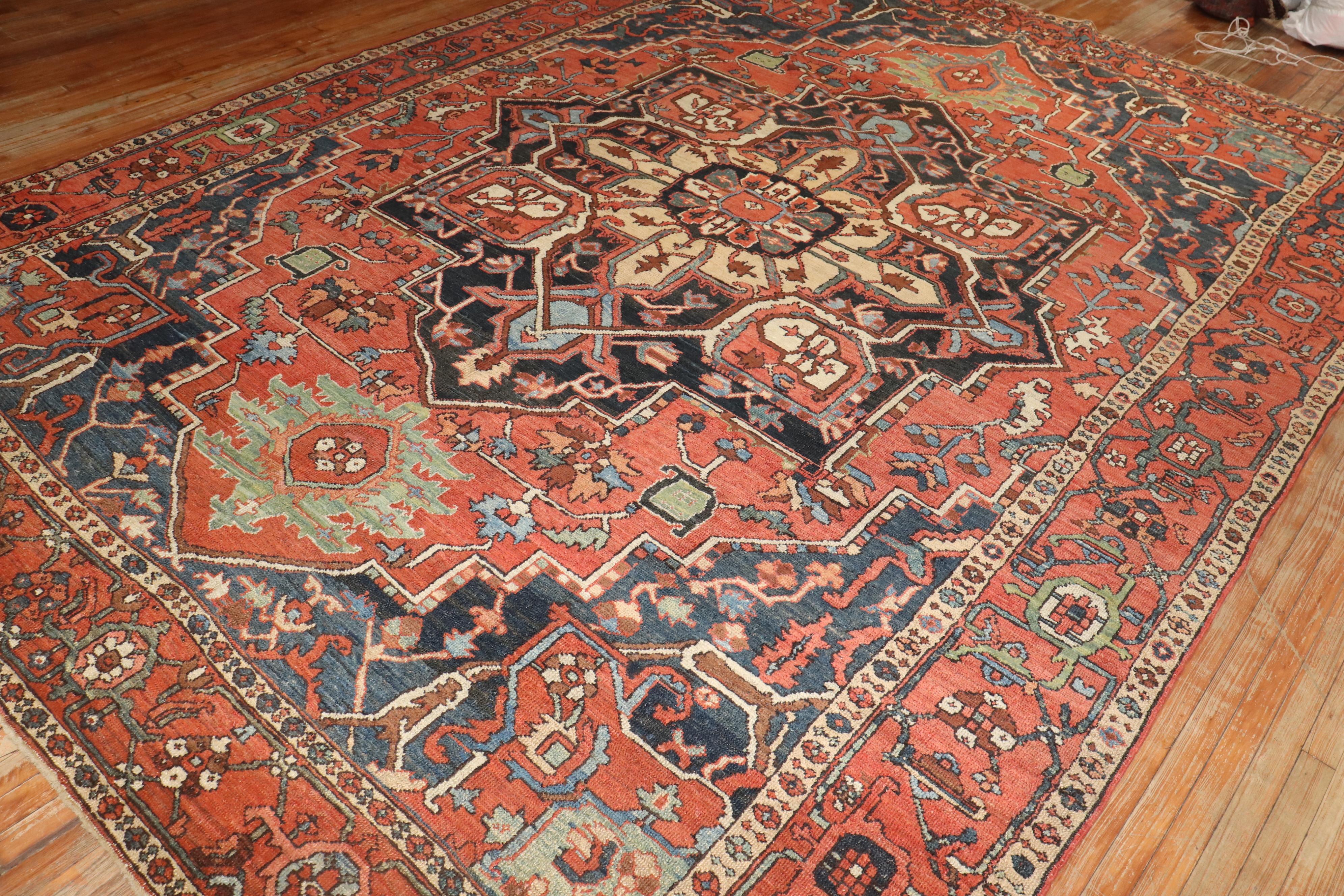 Tapis persan Heriz 10' x 14' Collection Zabihi en vente 11