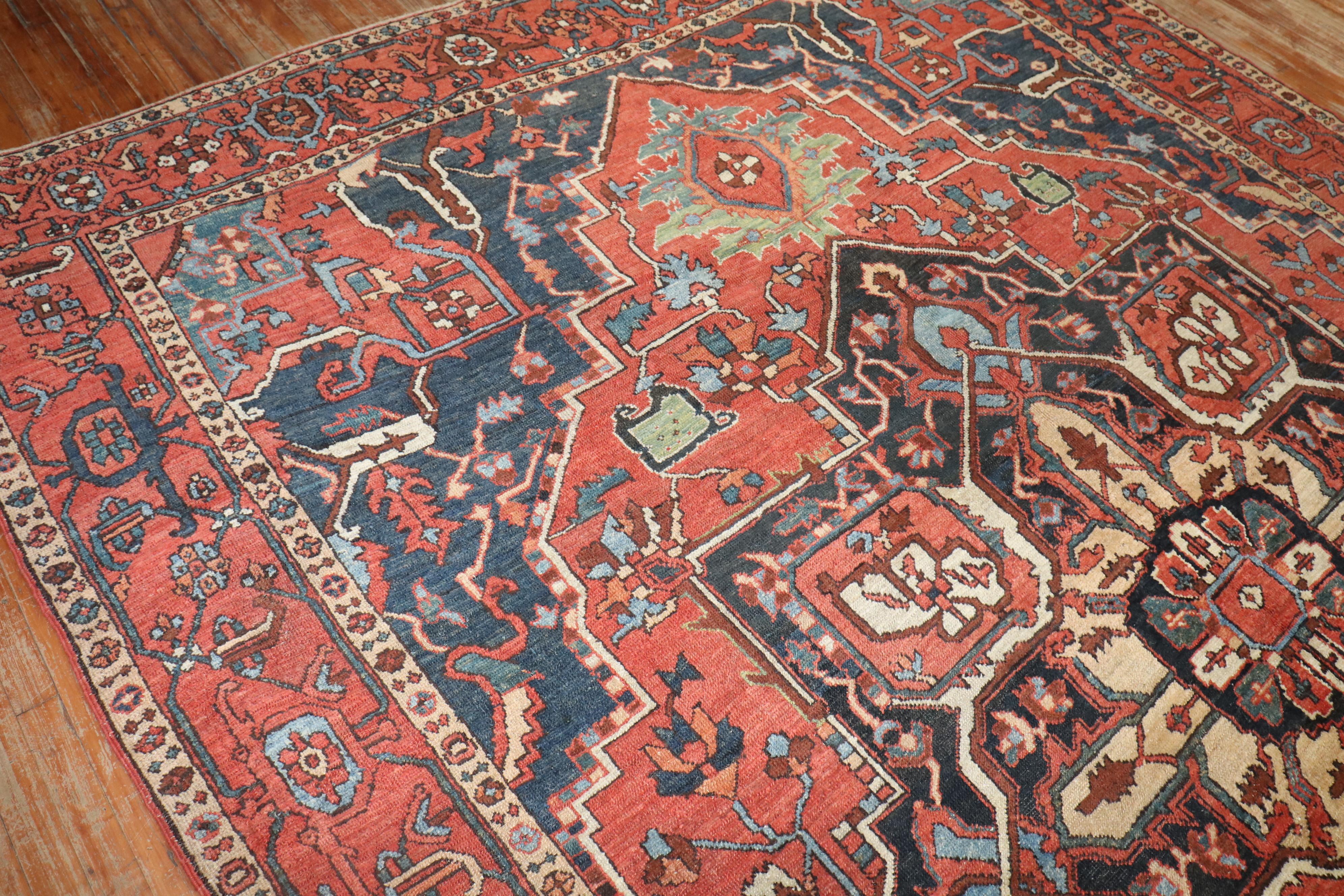 Perse Tapis persan Heriz 10' x 14' Collection Zabihi en vente