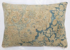 Zabihi Collection Persian Kerman Antique Rug Large Lumbar Size Pillow, 16 x 24