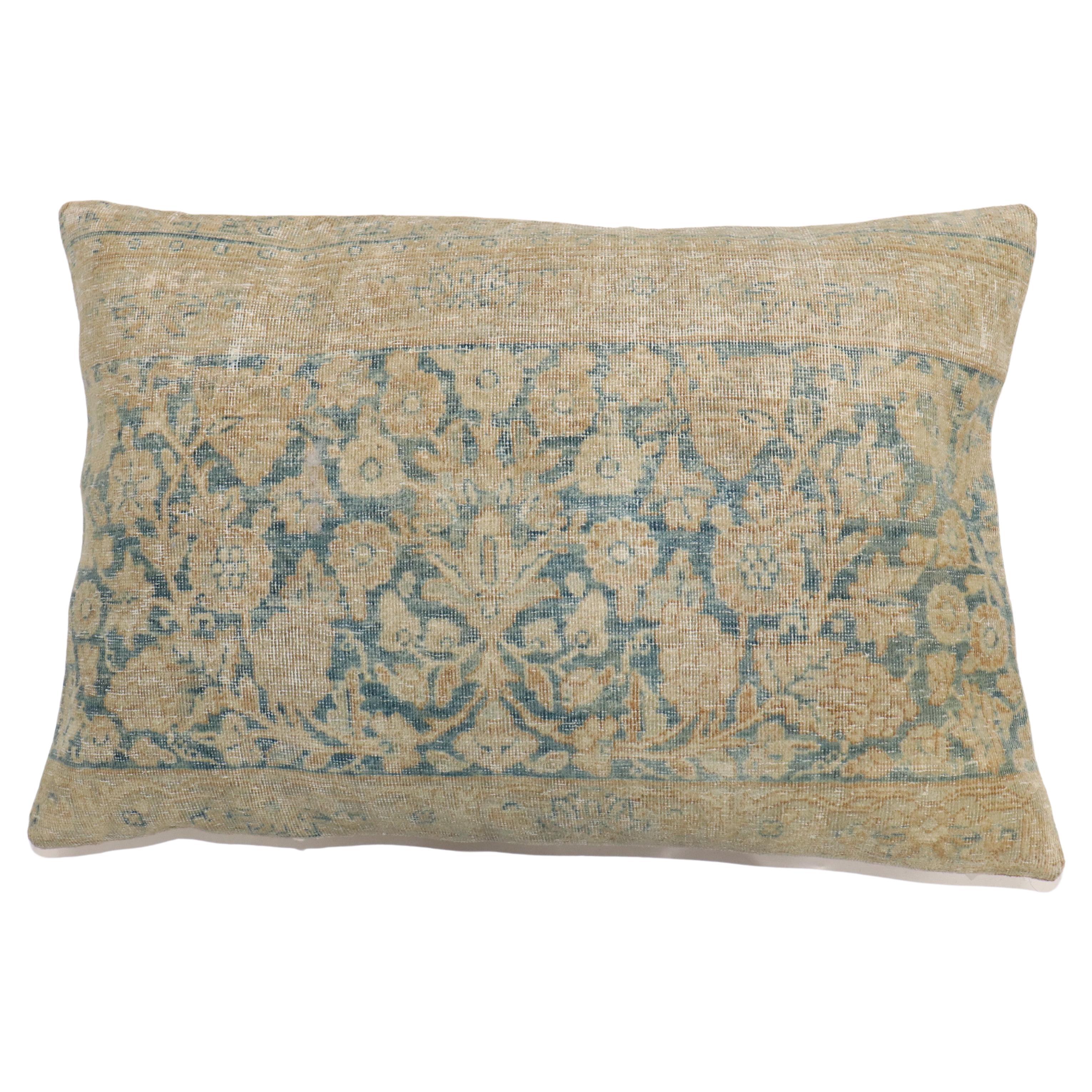 Zabihi Collection Persian Kerman Rug Pillow For Sale