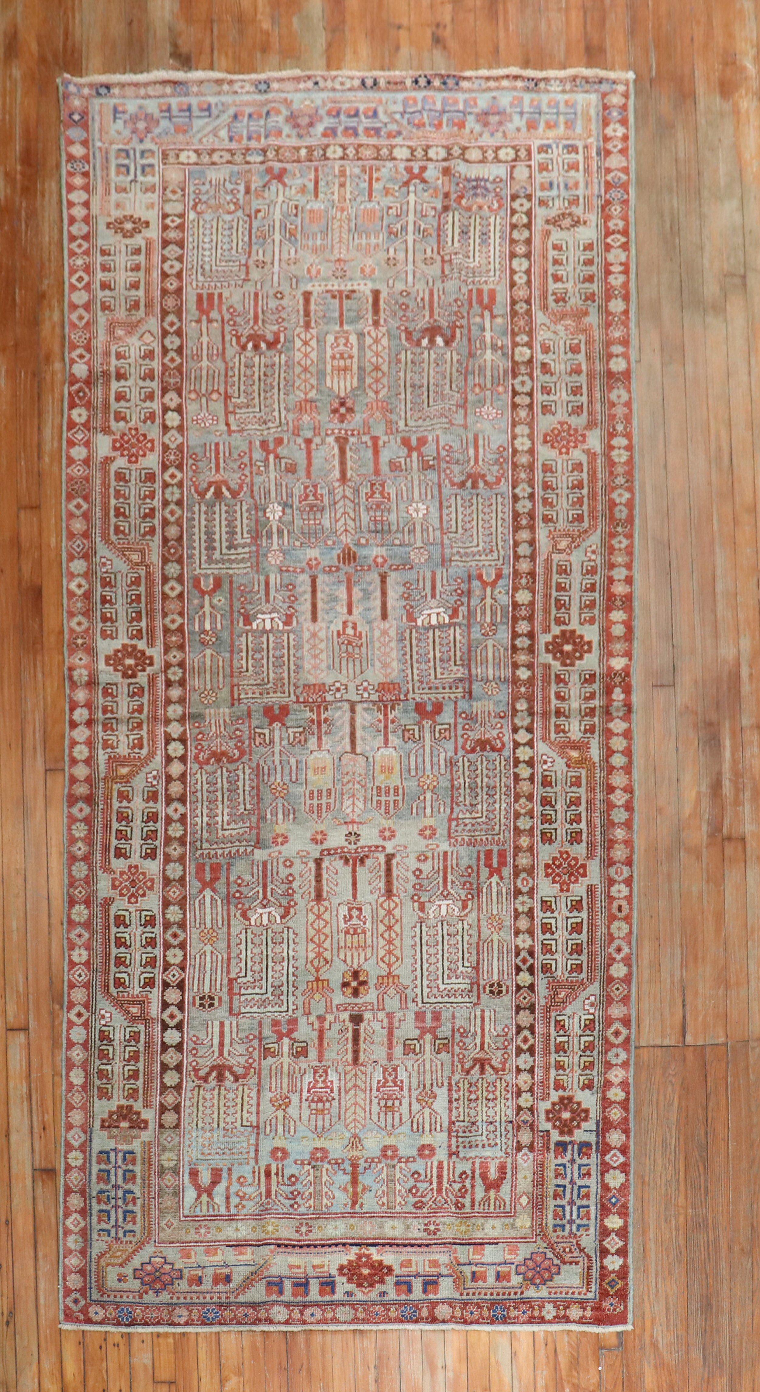 Zabihi Collection Persisch Kurd Gallery SIze Teppich (Spanisch Kolonial) im Angebot