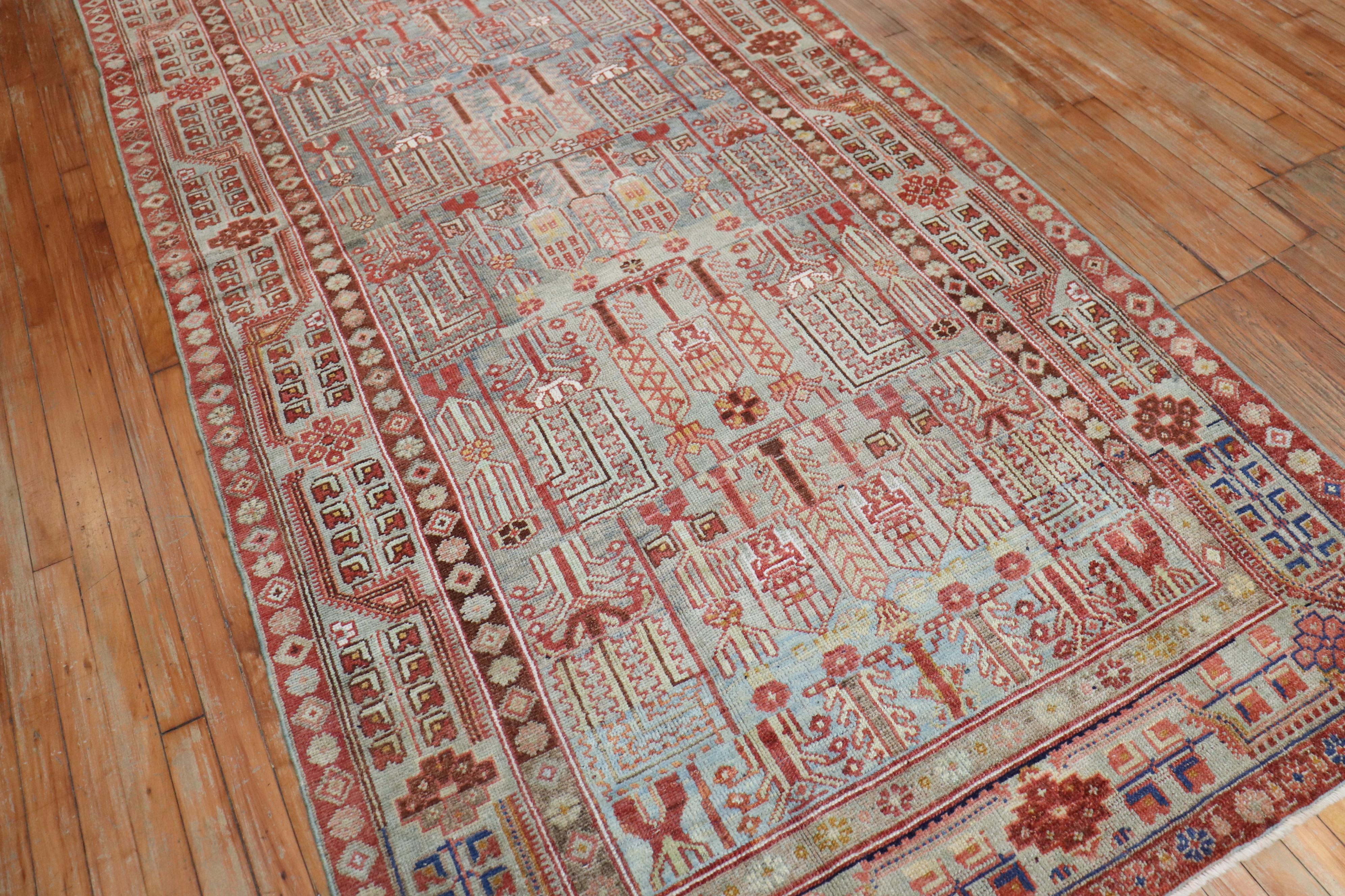 Zabihi Collection Persisch Kurd Gallery SIze Teppich (Handgewebt) im Angebot