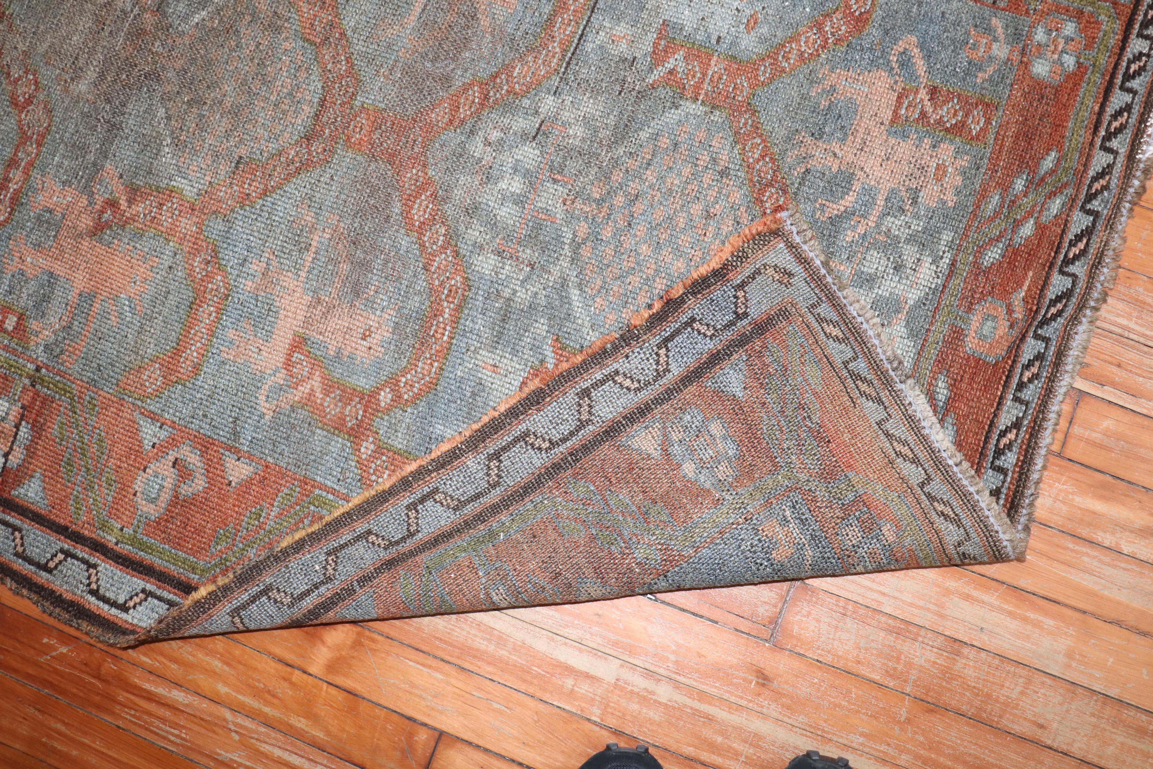 Antiker persischer Kurd-Löwen-Teppich aus der Zabihi-Kollektion im Zustand „Relativ gut“ im Angebot in New York, NY
