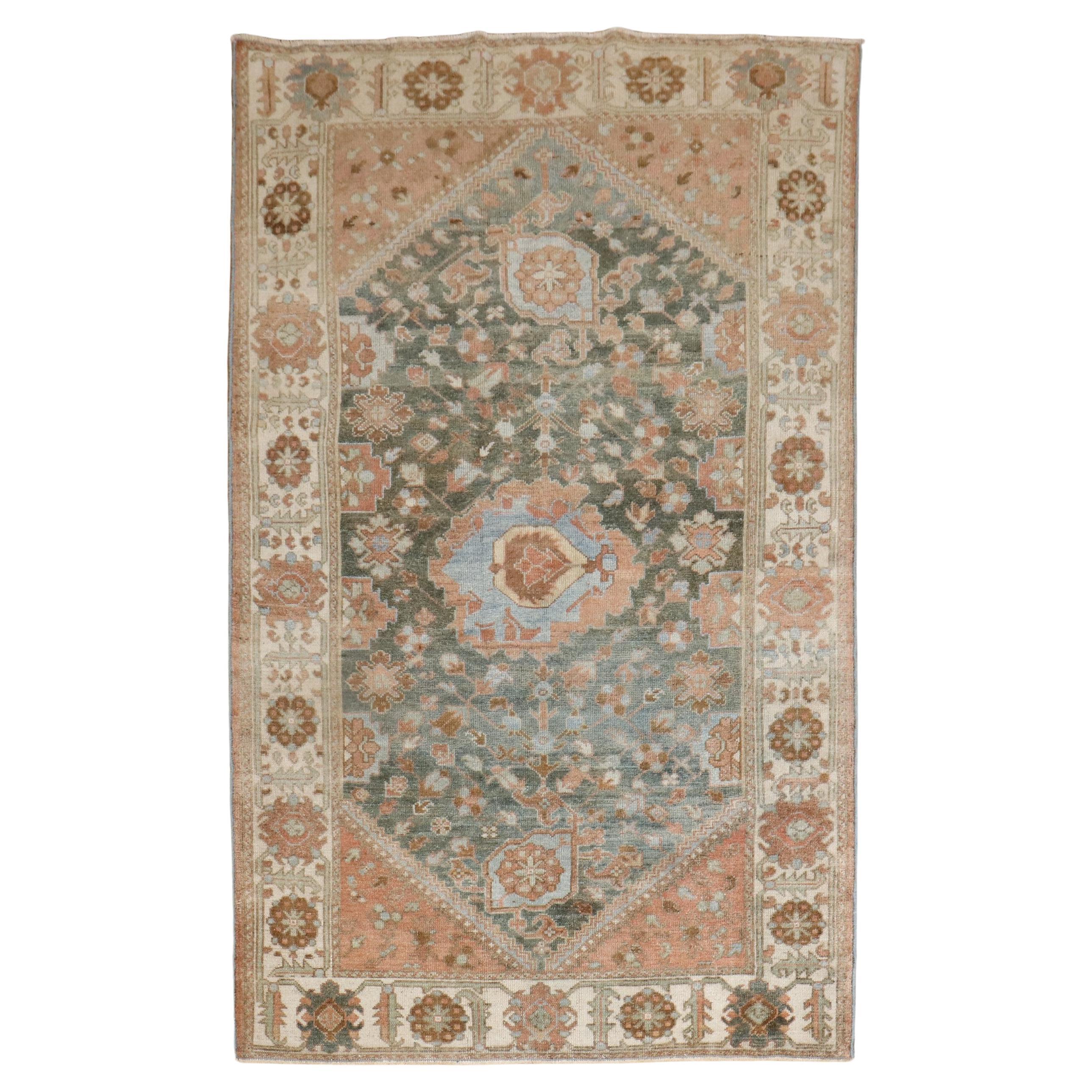 Zabihi Collection Persian Malayer Accent Rug For Sale