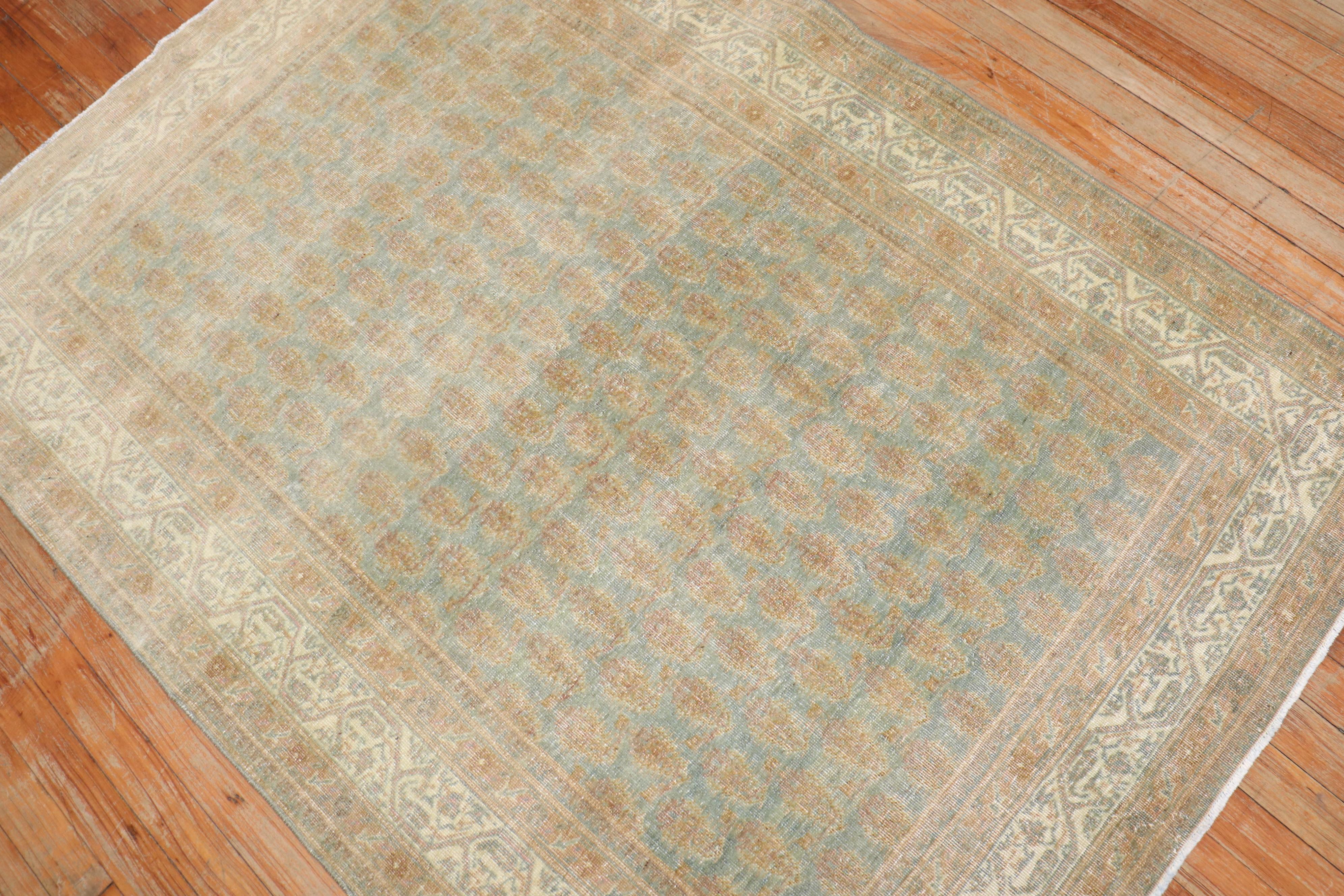 Zabihi Collection Persisch Malayer Antiker Akzentteppich (Handgeknüpft) im Angebot