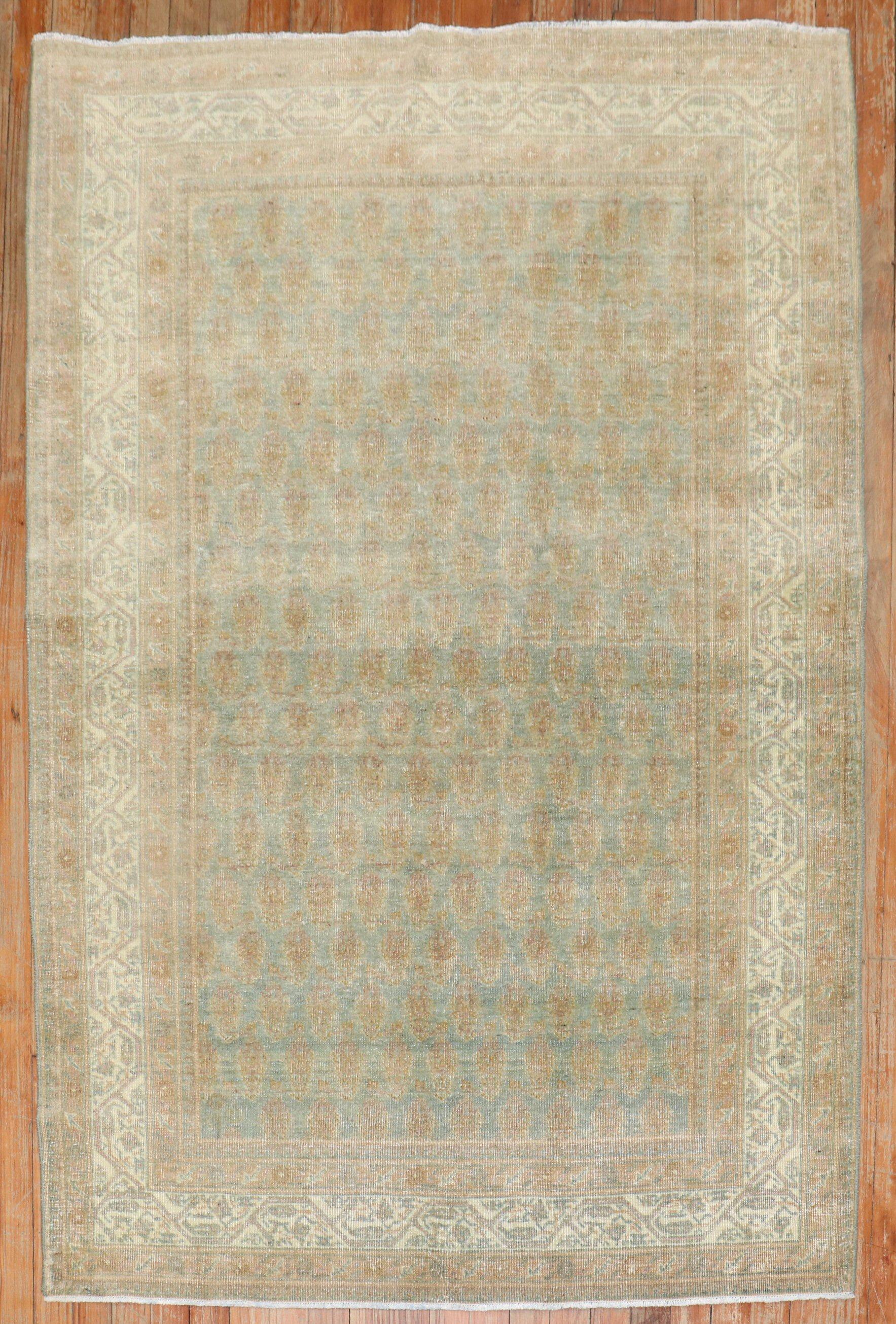 Zabihi Collection Persisch Malayer Antiker Akzentteppich (20. Jahrhundert) im Angebot