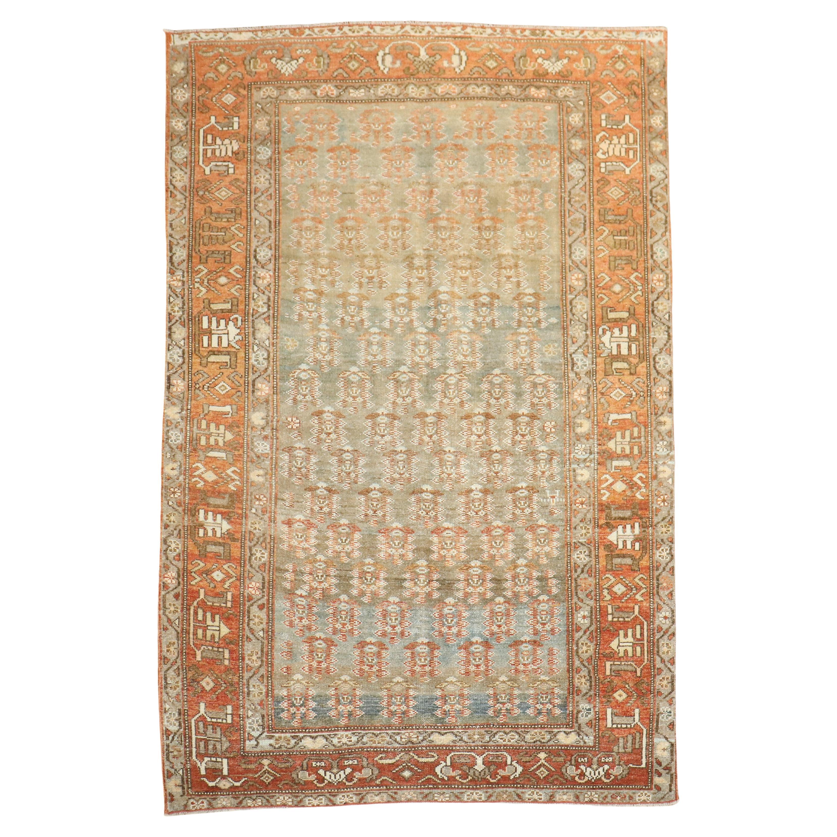 Zabihi Collection Persian Malayer Antique Accent Rug
