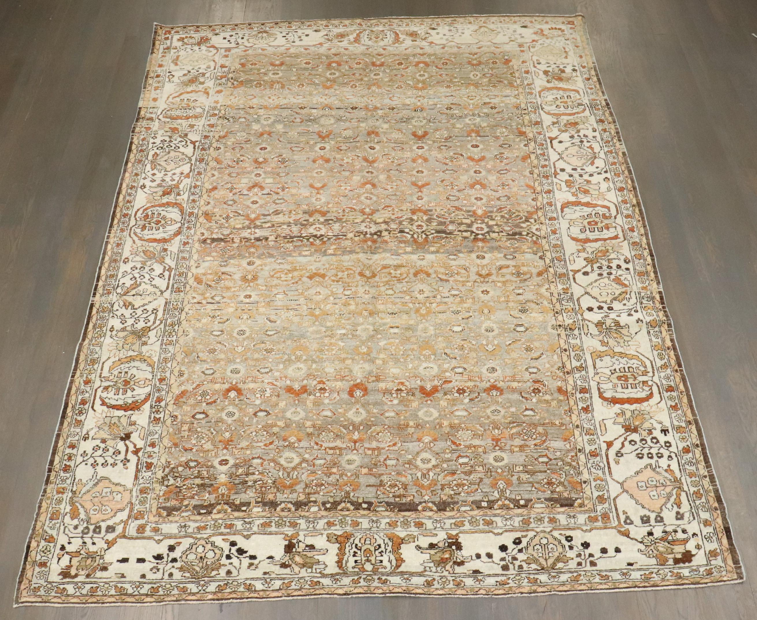 Colección Zabihi Alfombra Persa Malayer Antigua Tejido a mano en venta