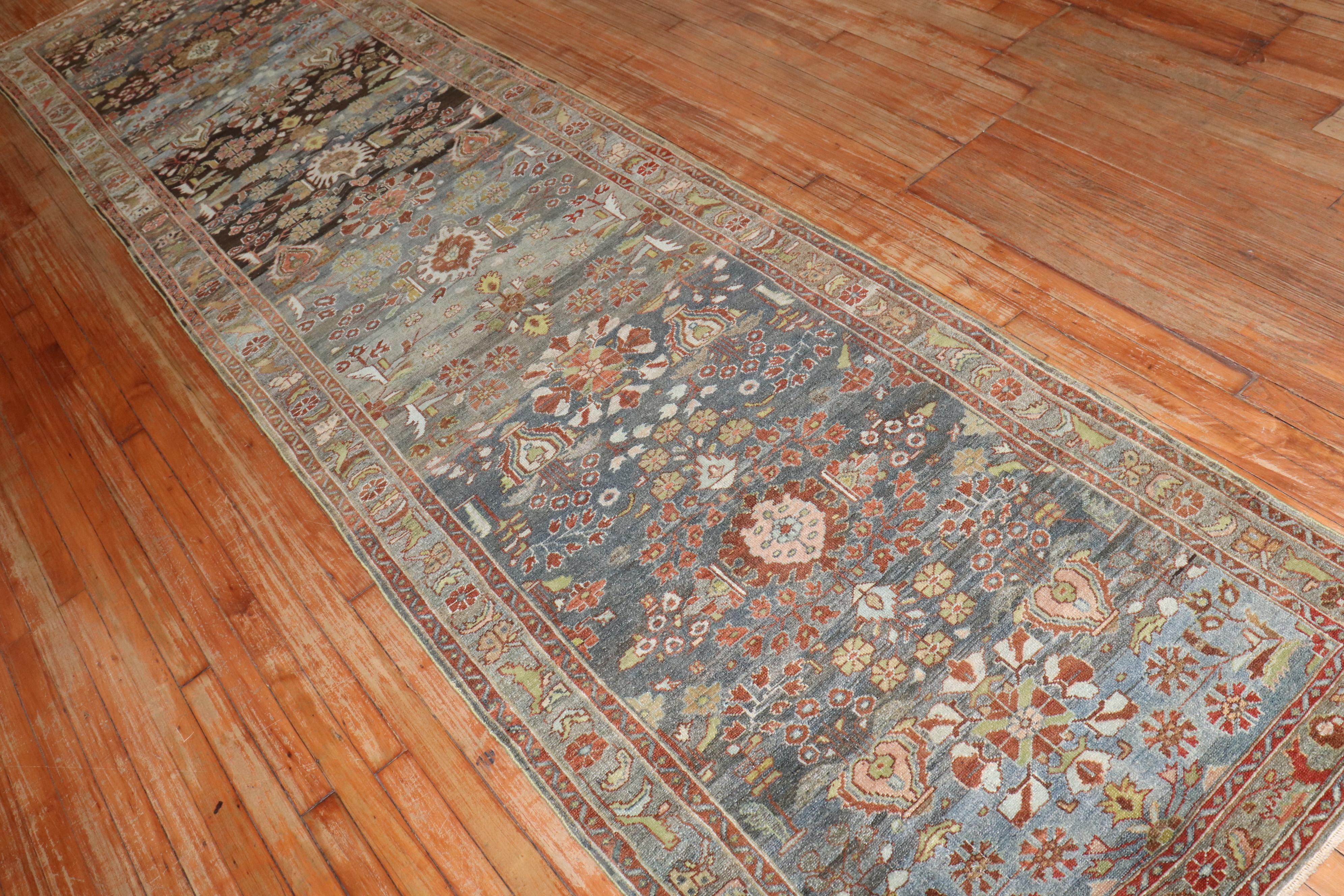 Zabihi Collection Persian Malayer Antique Runner For Sale 5