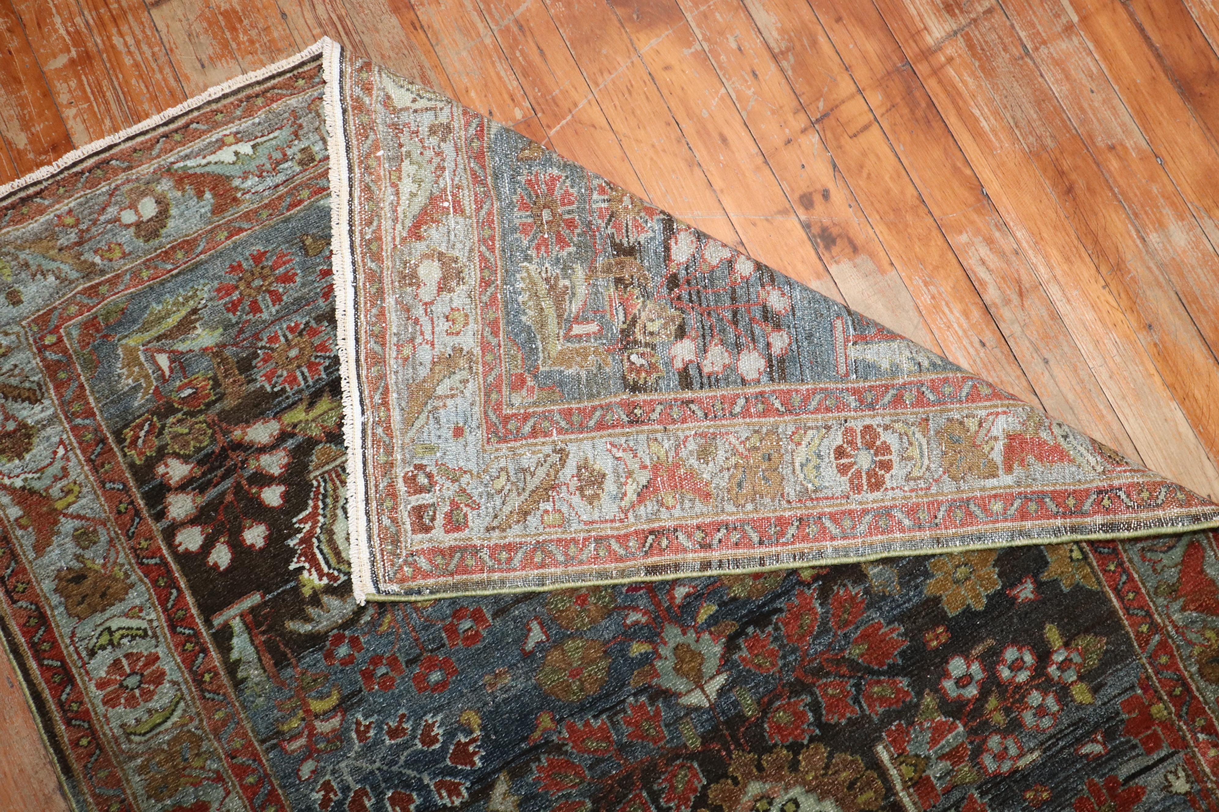 Zabihi Collection Persian Malayer Antique Runner In Good Condition For Sale In New York, NY