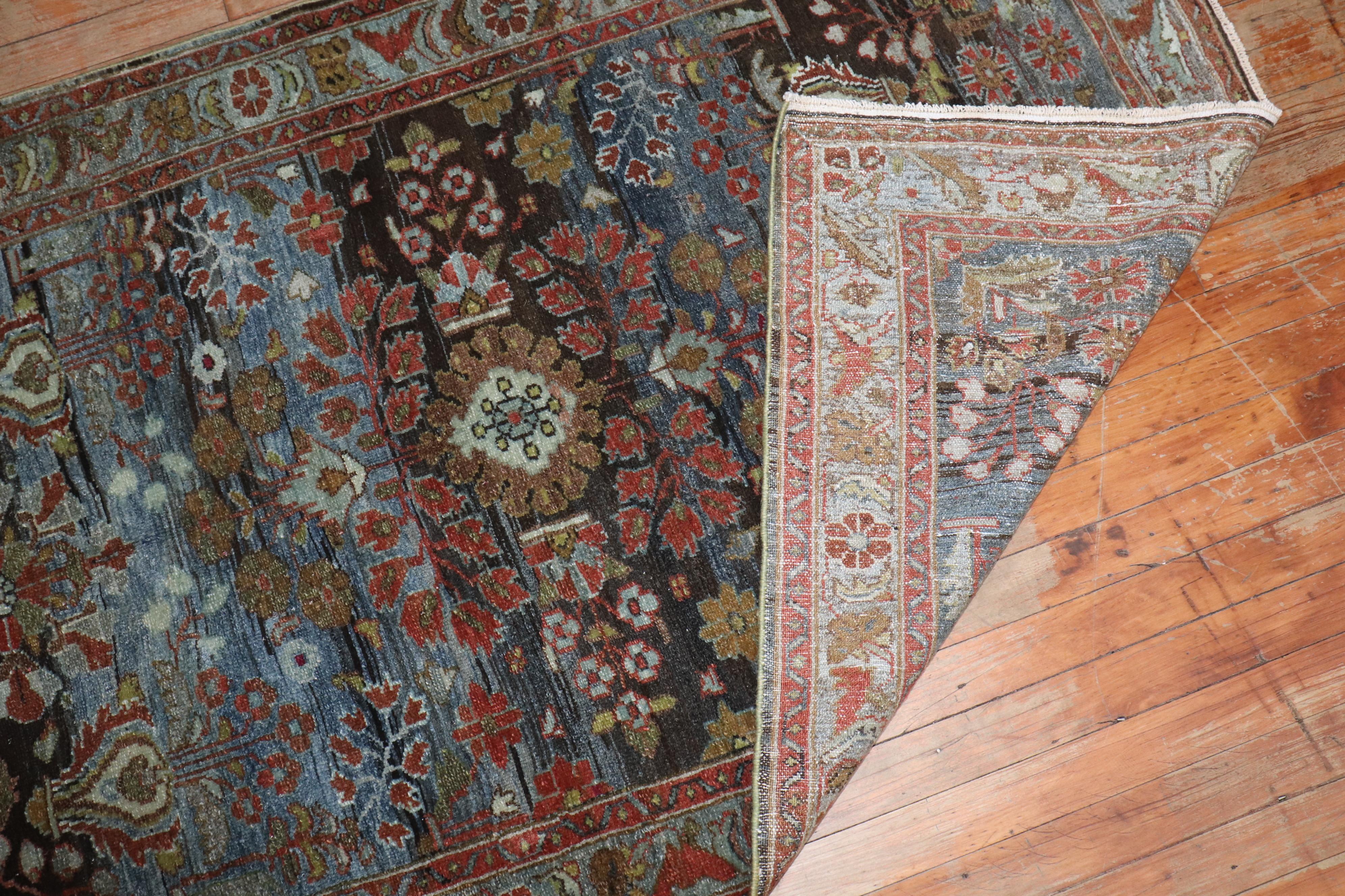 20th Century Zabihi Collection Persian Malayer Antique Runner For Sale