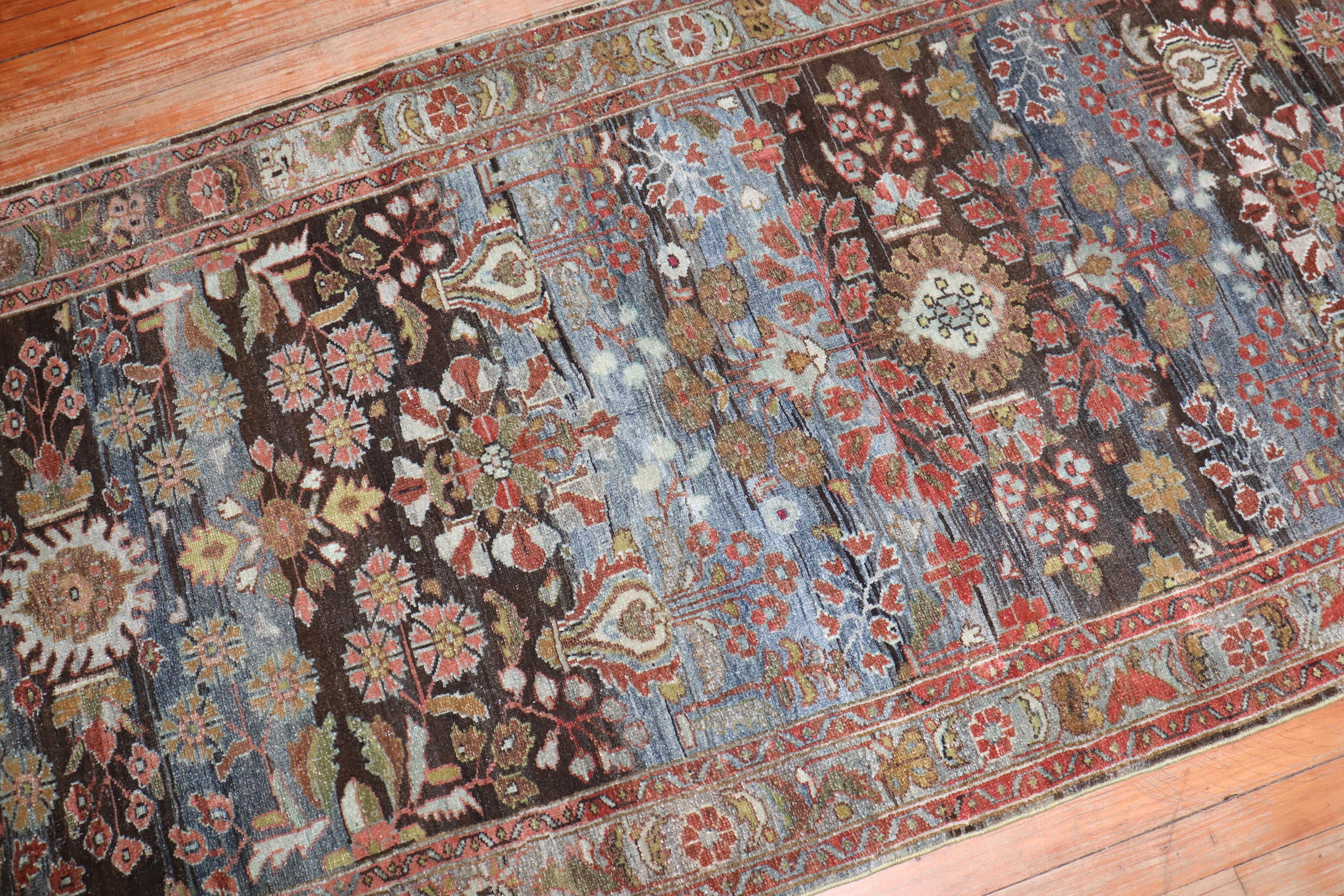 Zabihi Collection Persian Malayer Antique Runner For Sale 2