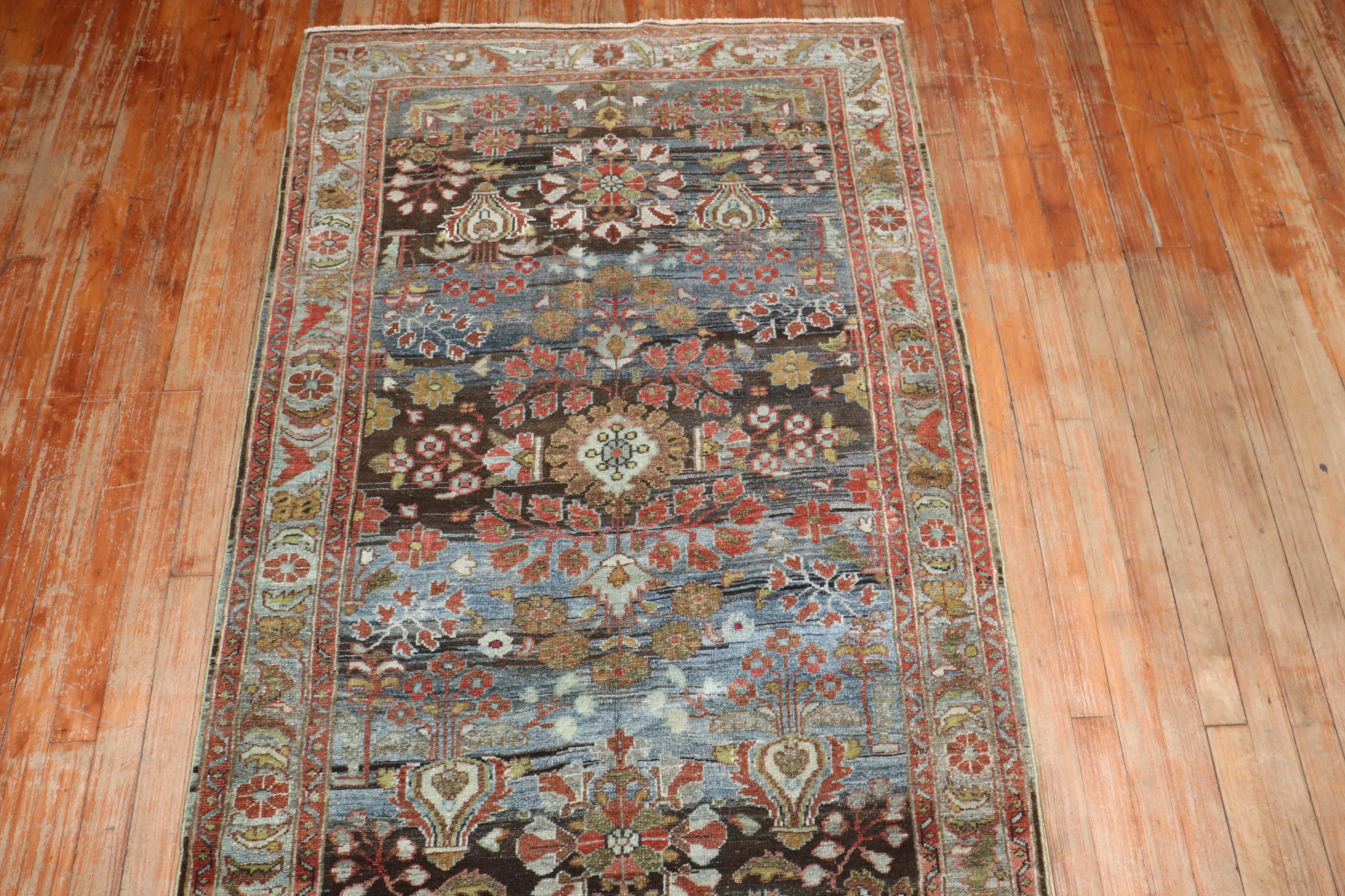 Zabihi Collection Persian Malayer Antique Runner For Sale 3