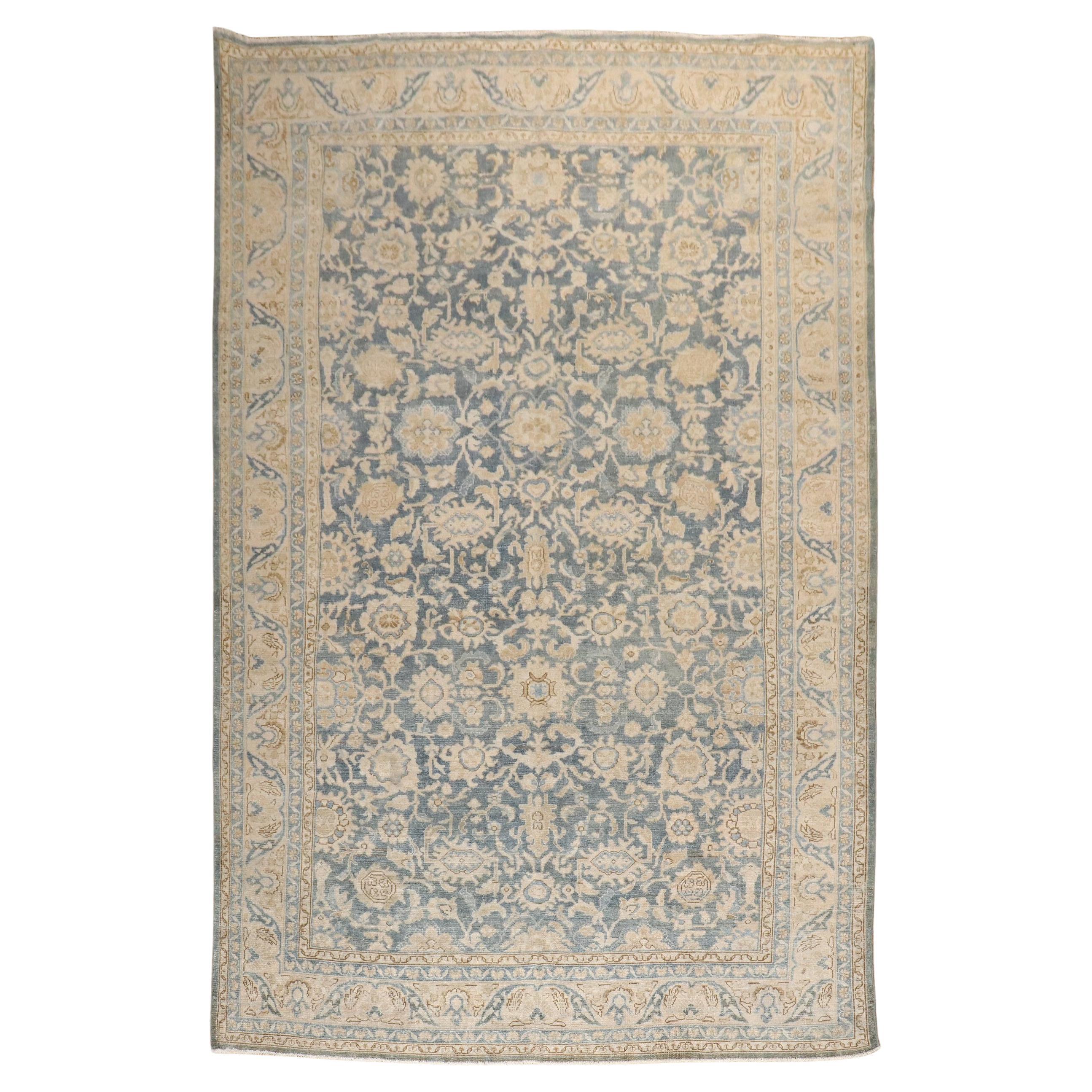 Zabihi Collection Persian Malayer Blue Small Room Size Rug For Sale