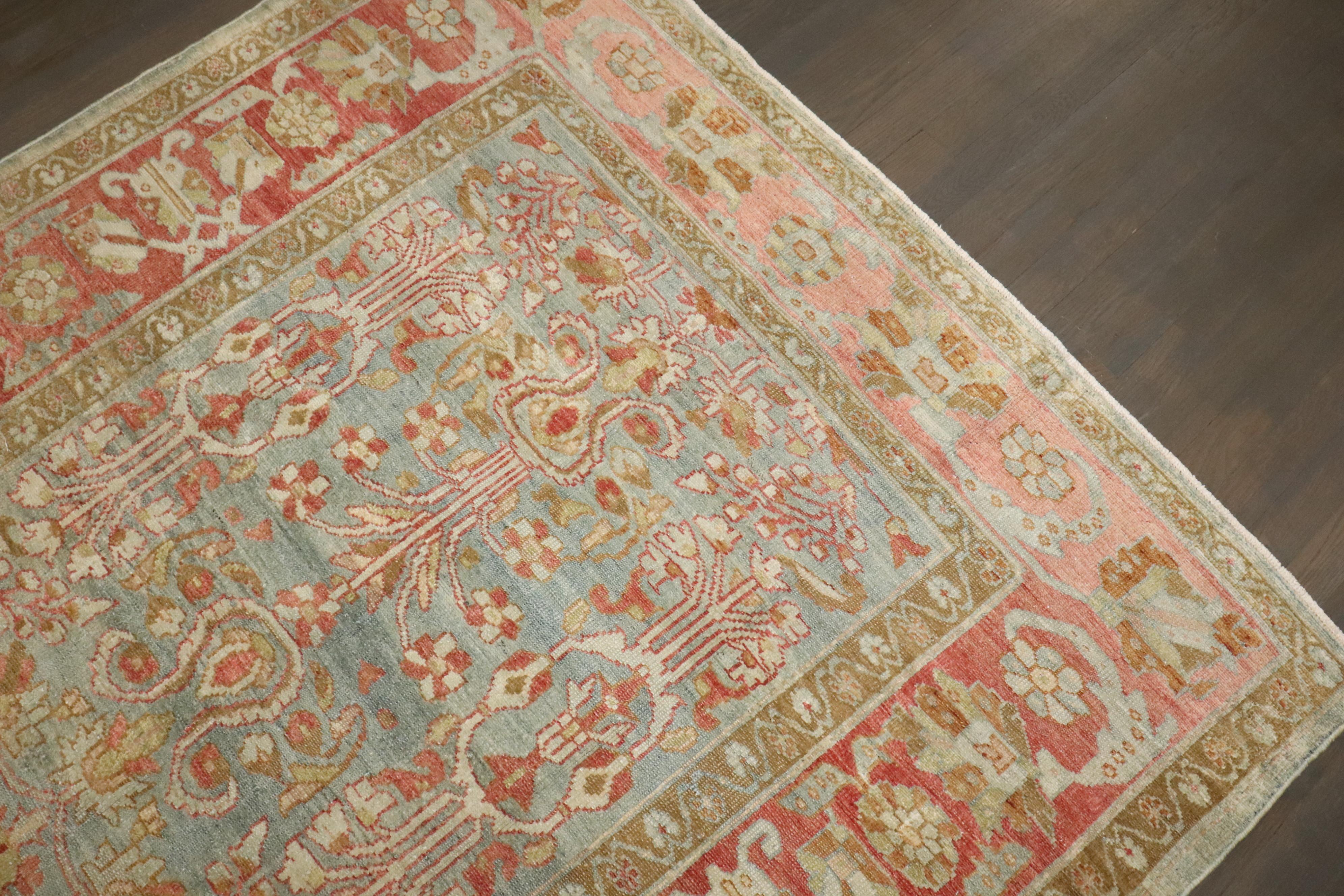 Hand-Woven Zabihi Collection Persian Malayer Carpet For Sale