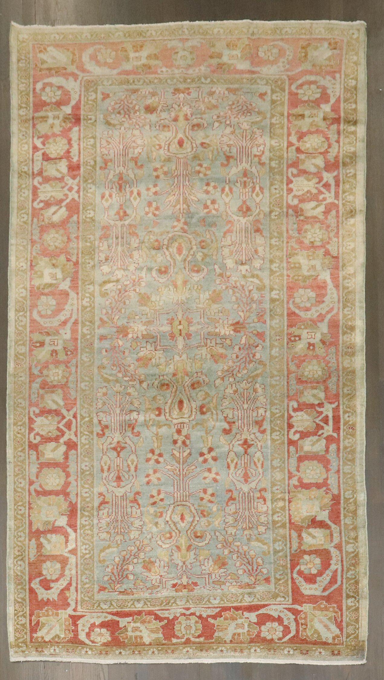 Wool Zabihi Collection Persian Malayer Carpet For Sale