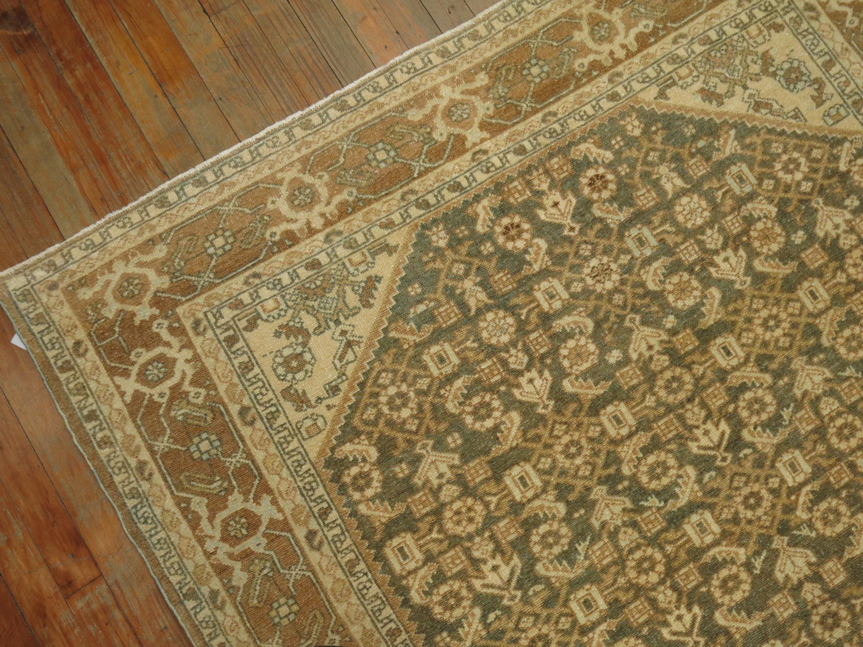 Tabriz Tappeto persiano Malayer colore terra di Zabihi Collection'S in vendita