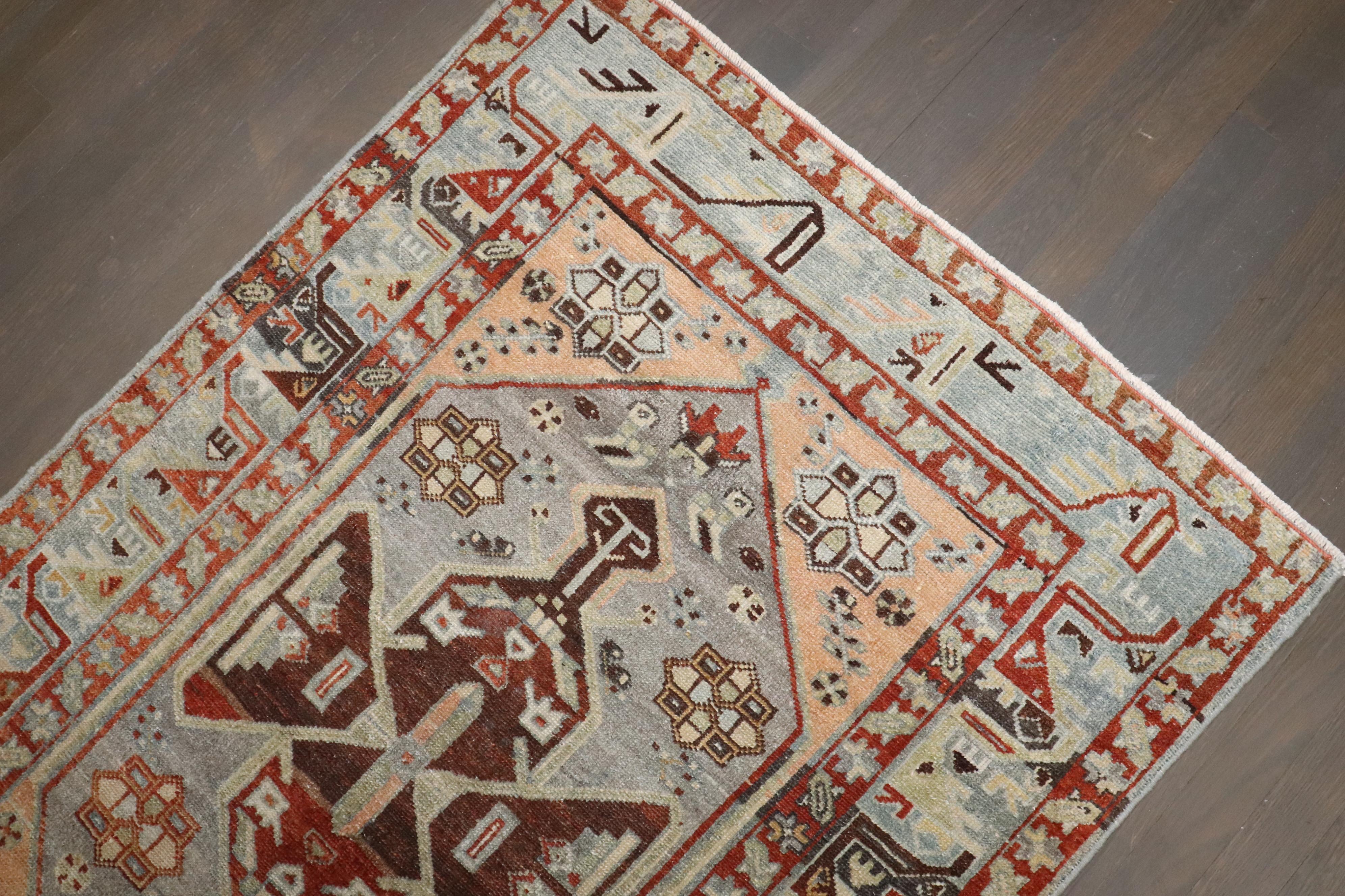 Zabihi Collection Persian Malayer Medallion Small Size Rug In Good Condition For Sale In New York, NY