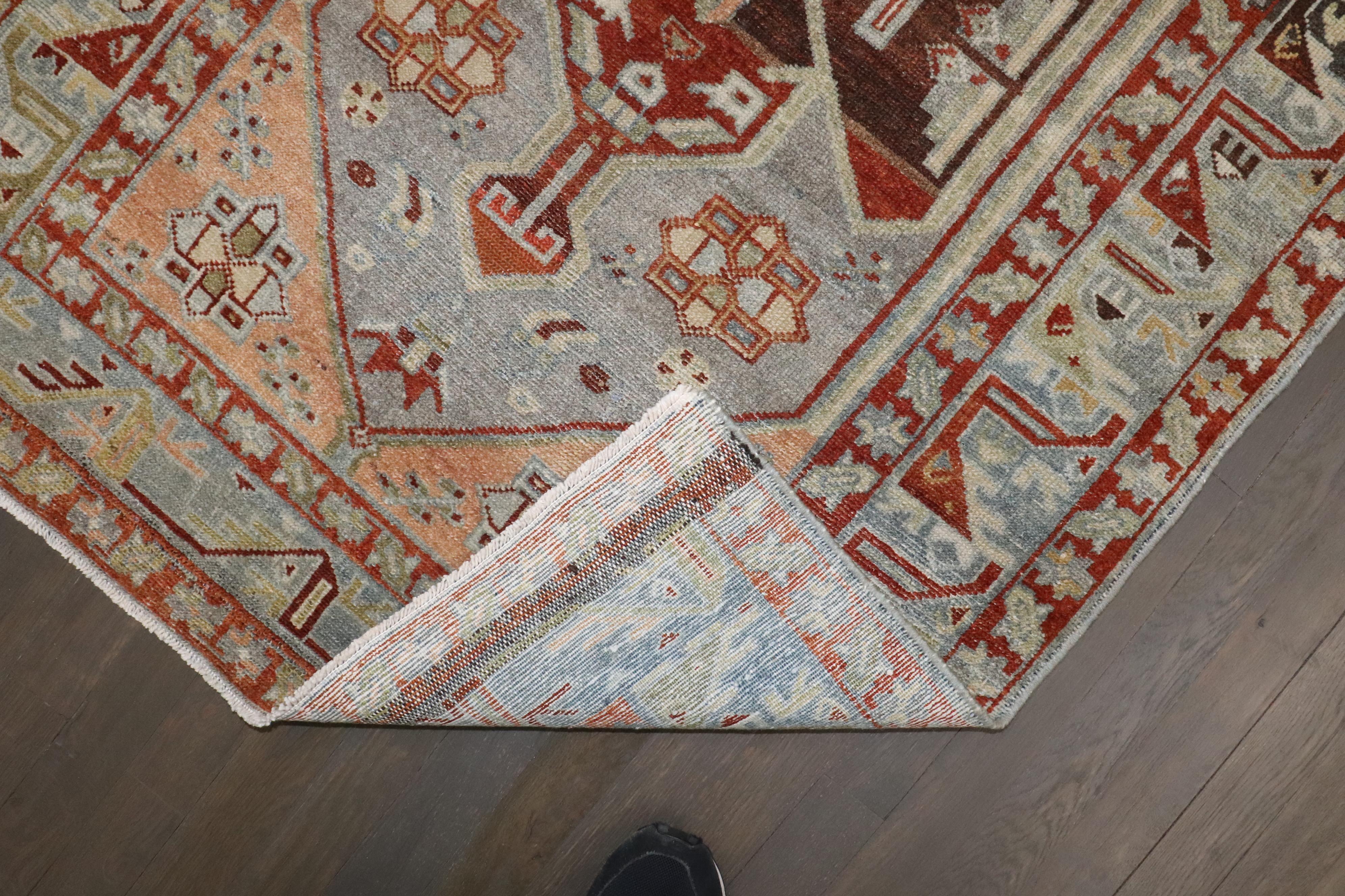 20th Century Zabihi Collection Persian Malayer Medallion Small Size Rug For Sale