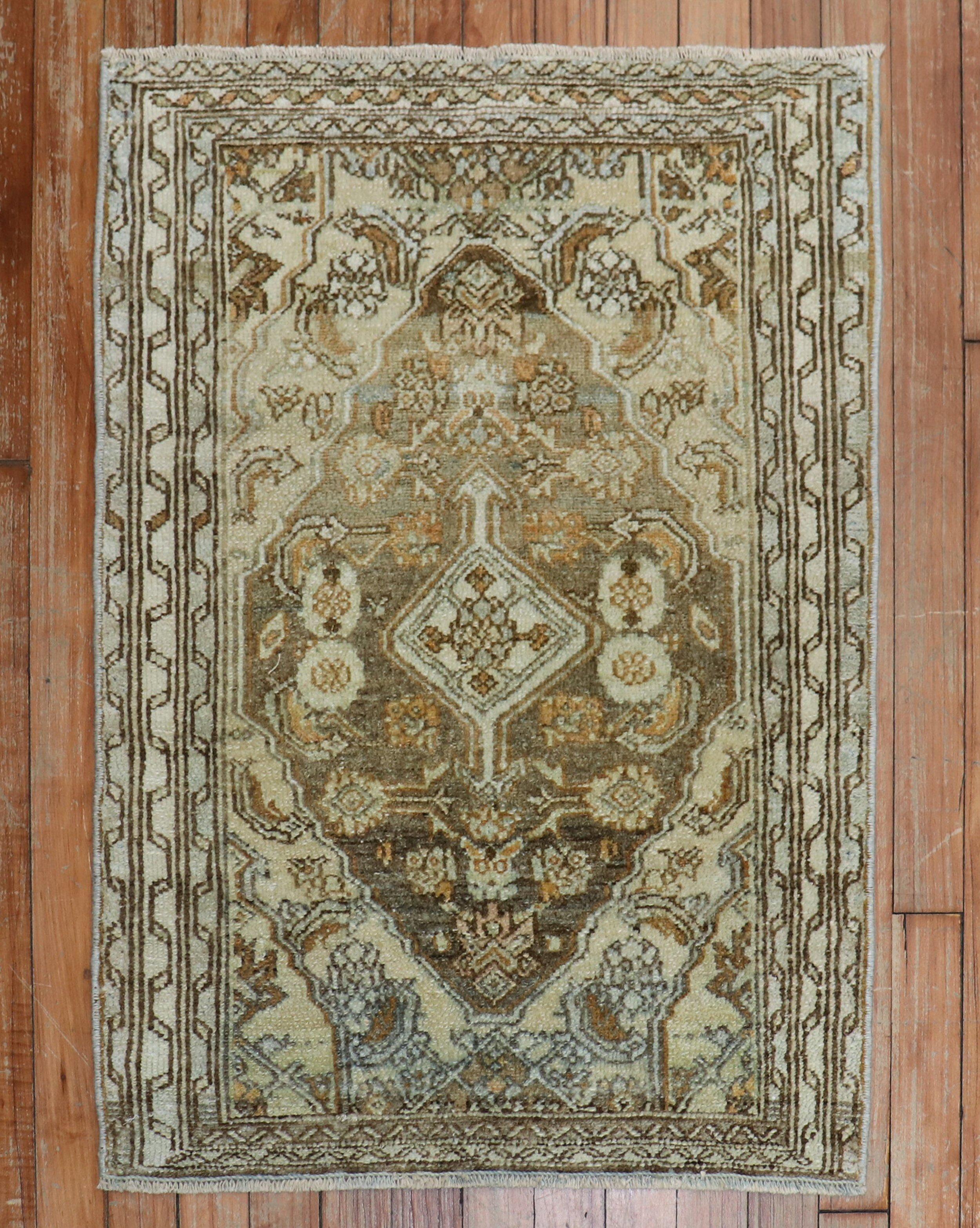 an early 20th Century Persian Malayer mini square-size rug

2'1'' x 2'9''