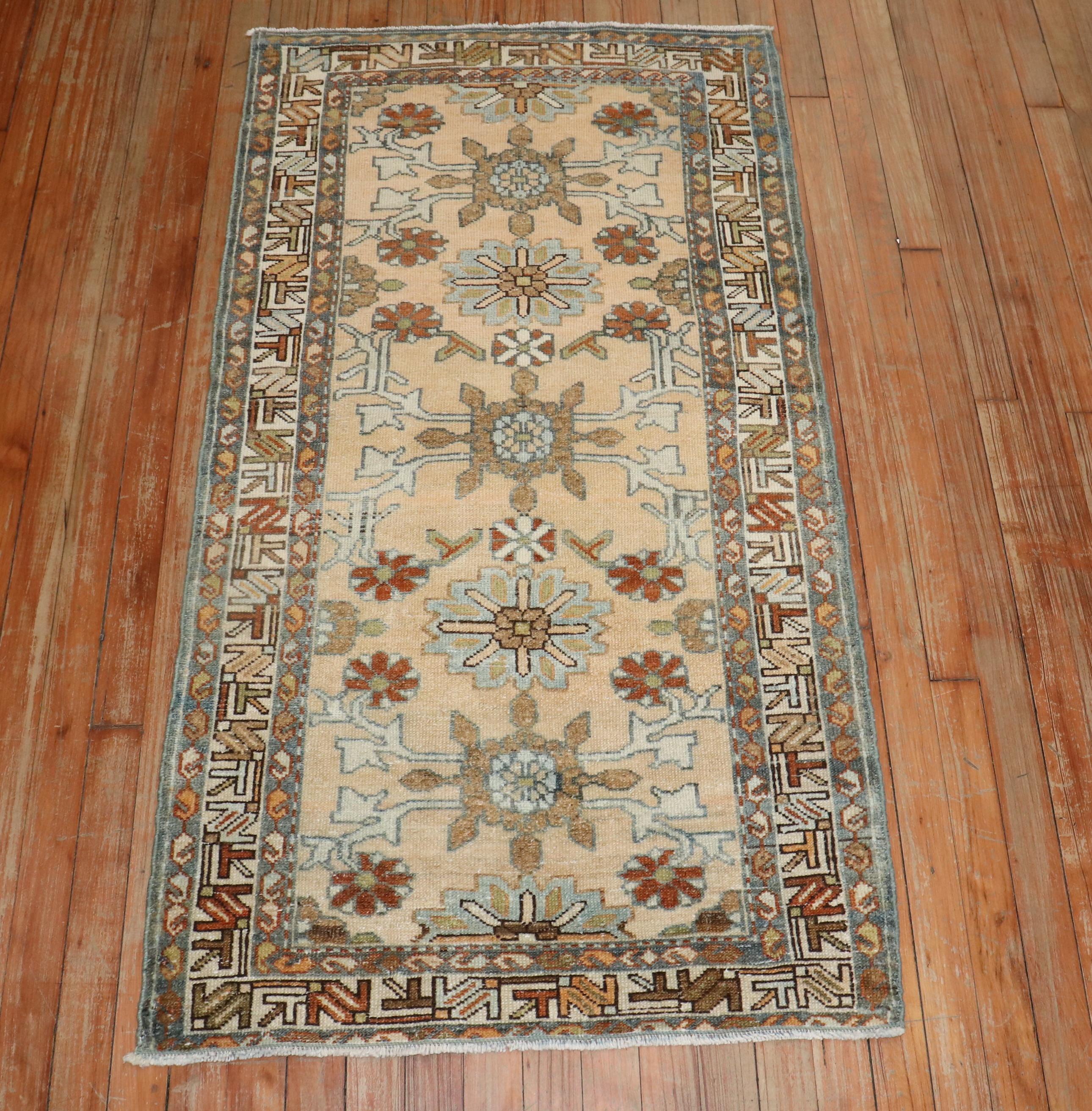 20th Century Zabihi Collection Persian Malayer Scatter Size Rug For Sale