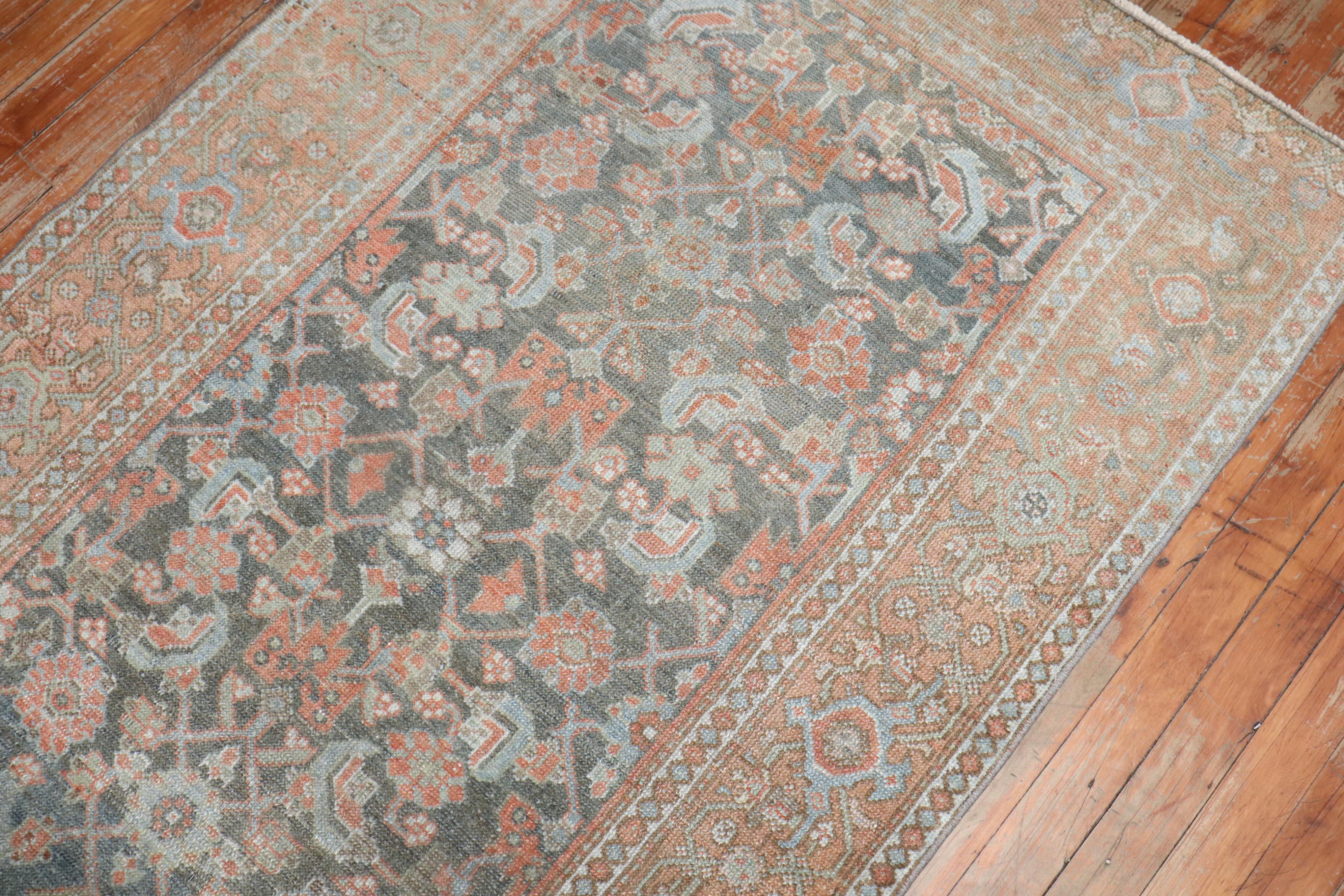Annodato a mano Tappeto Zabihi Collection'S Persian Malayer Small in vendita