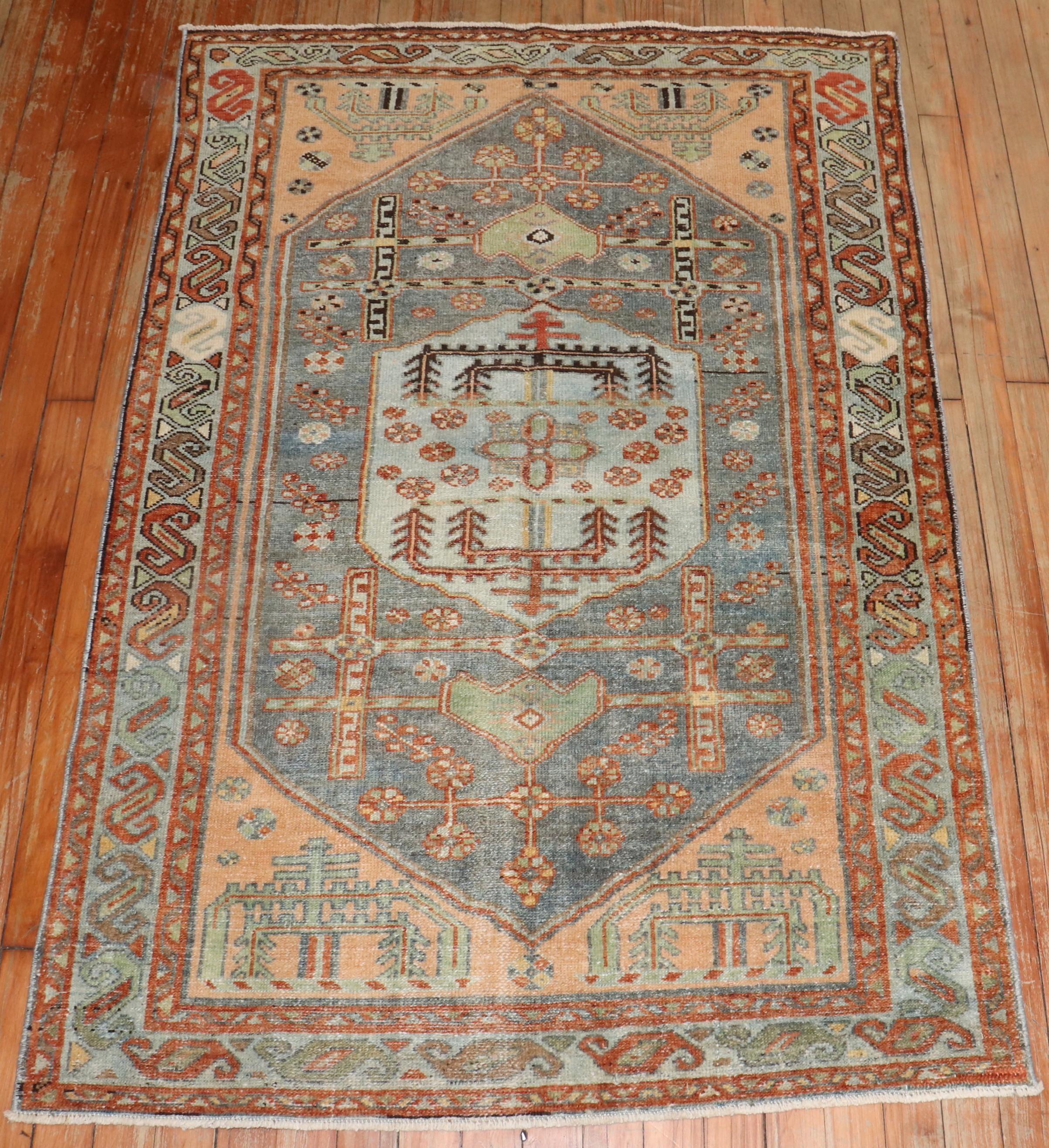 Annodato a mano Tappeto Zabihi Collection'S Persian Malayer Small in vendita