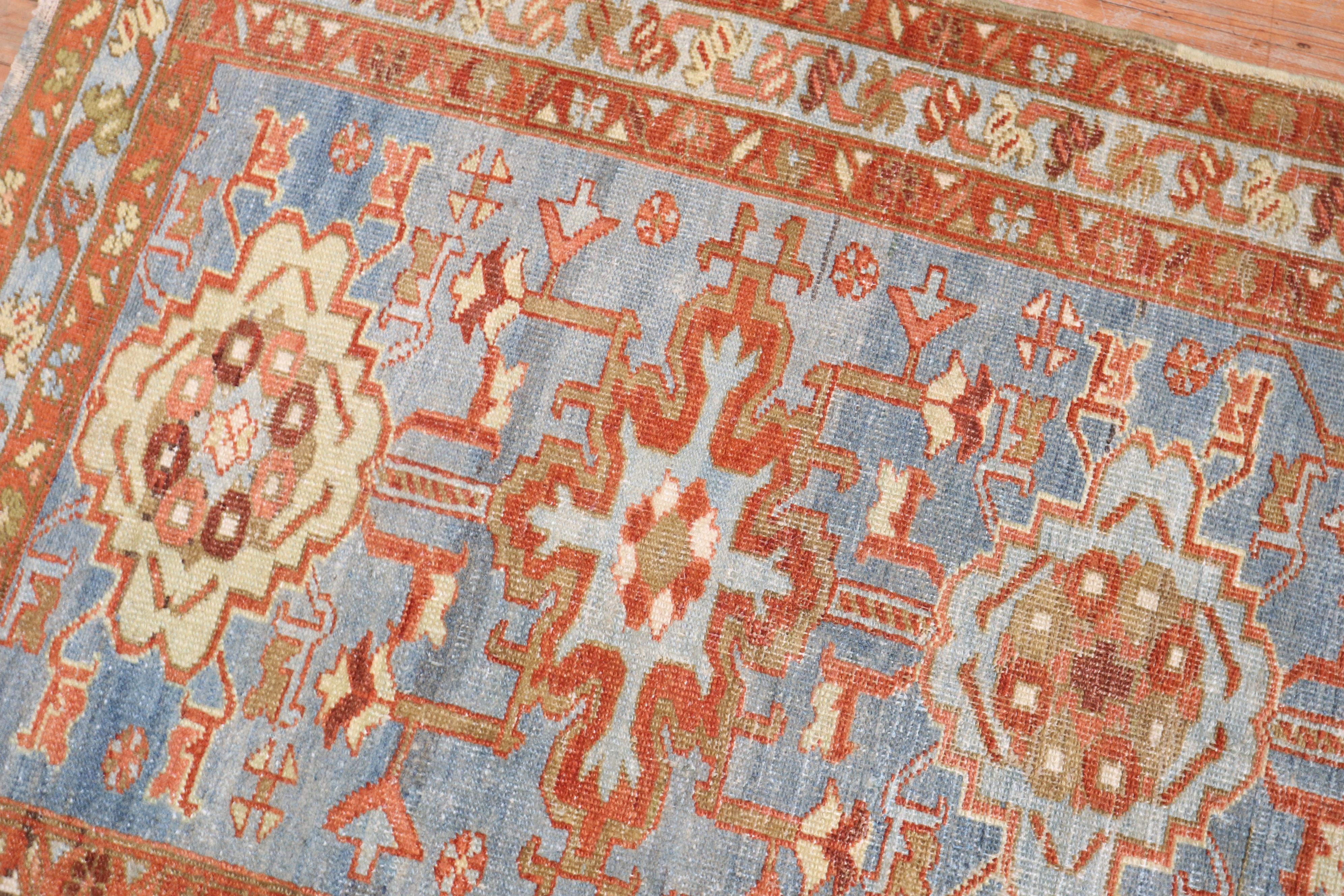 Zabihi Kollektion Persischer Malayer Kleiner Läufer (Wolle) im Angebot