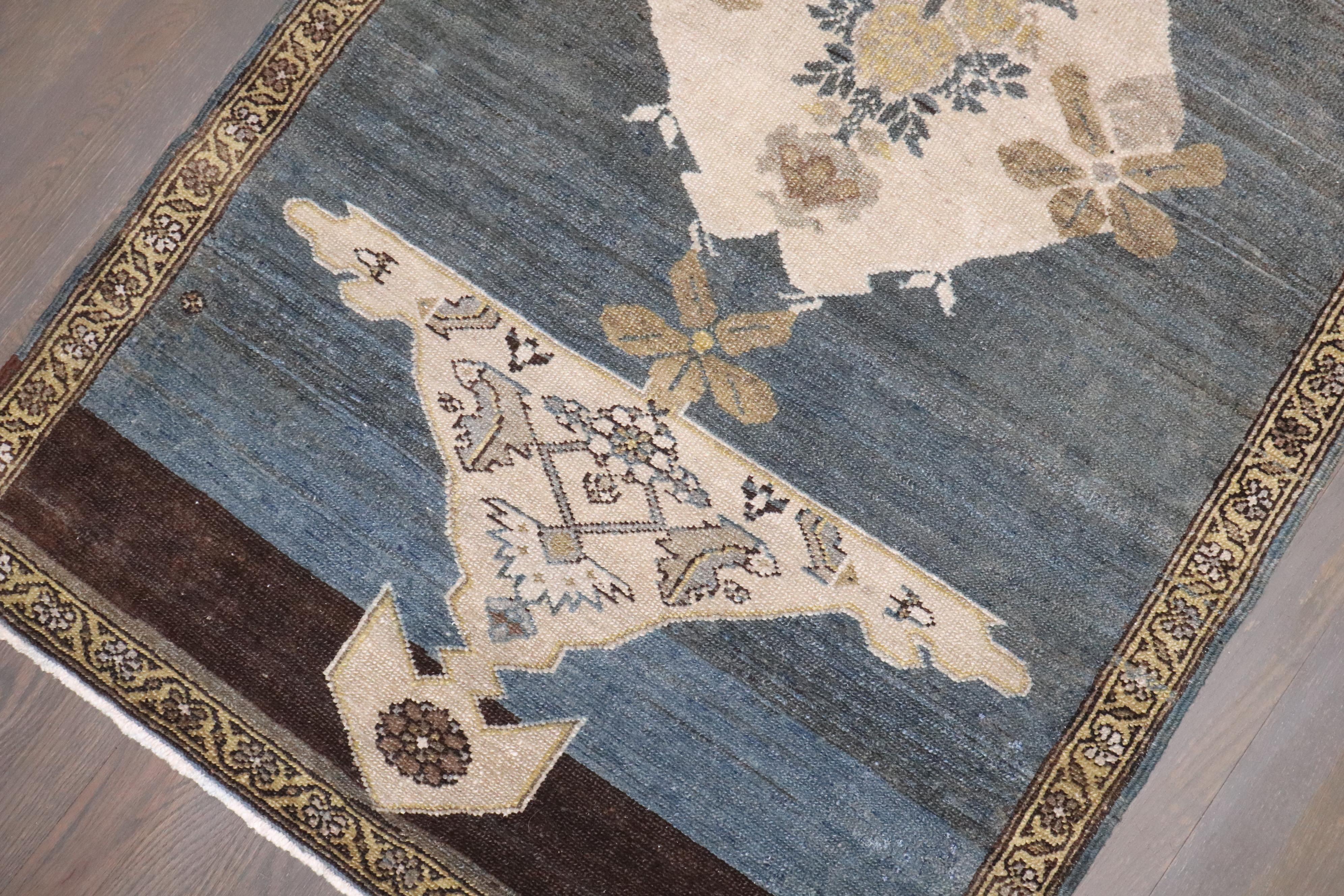 Zabihi Collection  Persian Malayer Small Size Rug In Good Condition For Sale In New York, NY