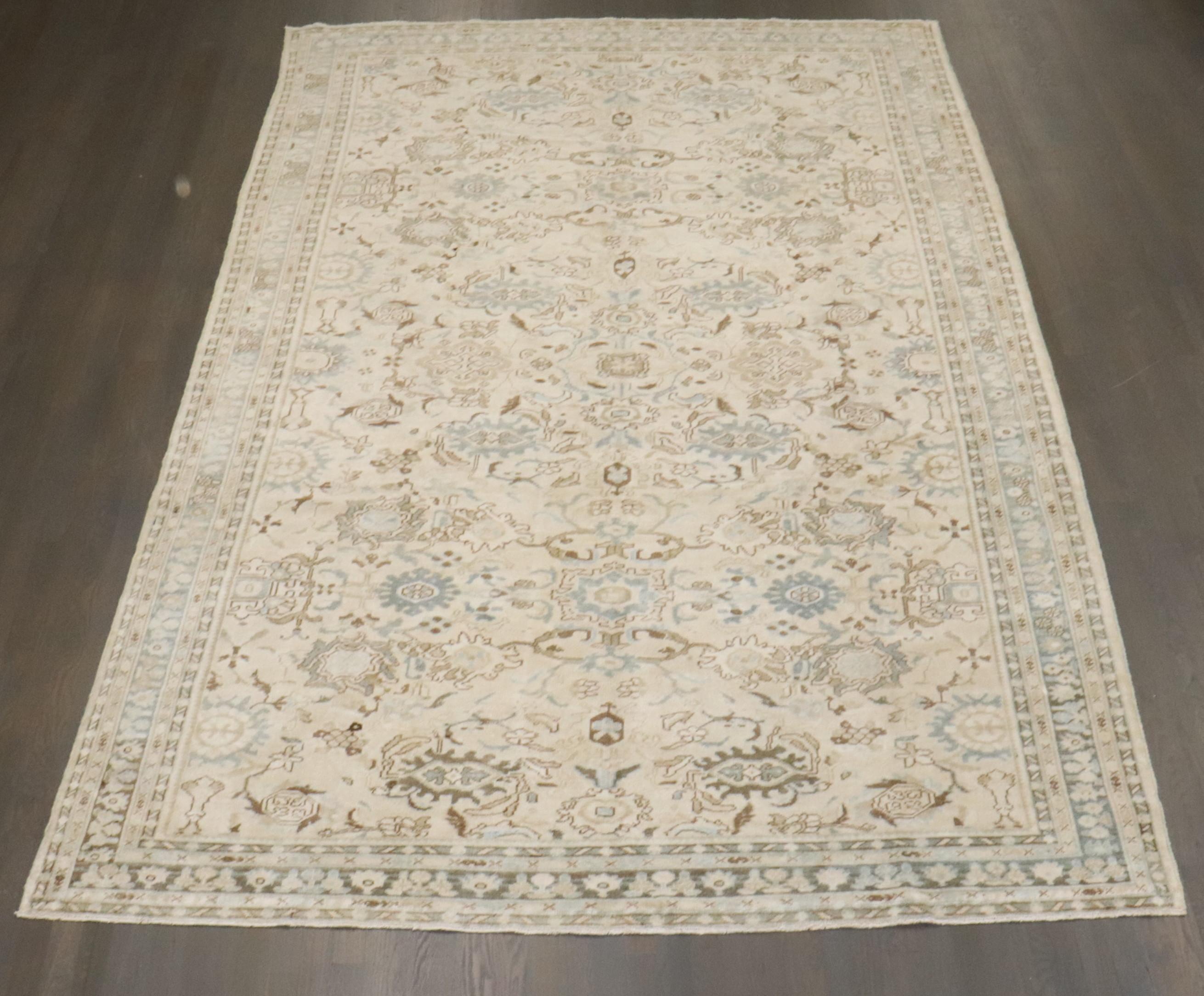 Zabihi Collection Persisch Malayer Vintage Teppich (Rustikal) im Angebot