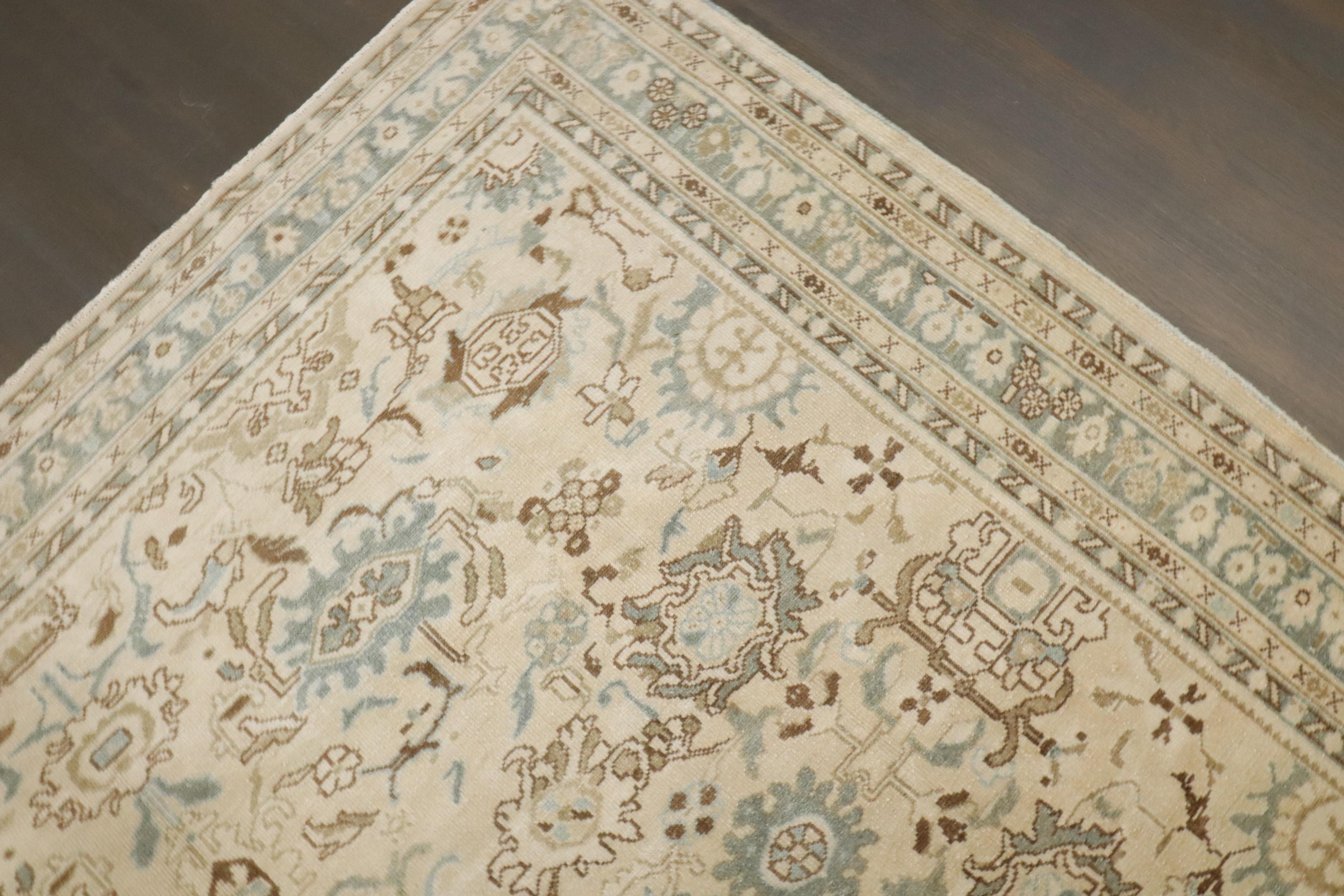 Zabihi Collection Persisch Malayer Vintage Teppich (Wolle) im Angebot