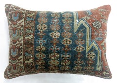 Zabihi Collection Persian Mazlagan Antique Rug Pillow