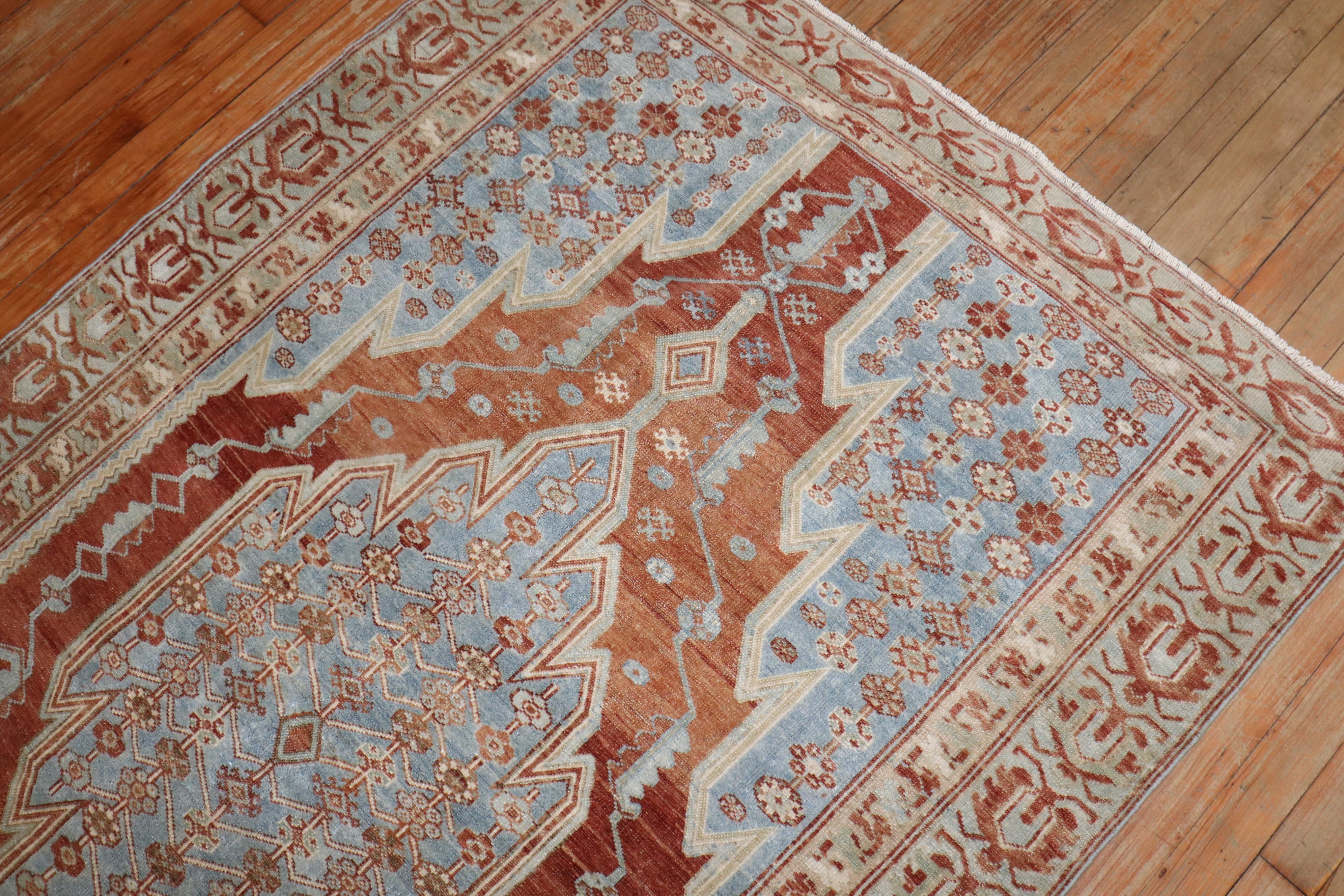 Annodato a mano Tappeto Zabihi Collection Persian Mazlagan Malayer in vendita